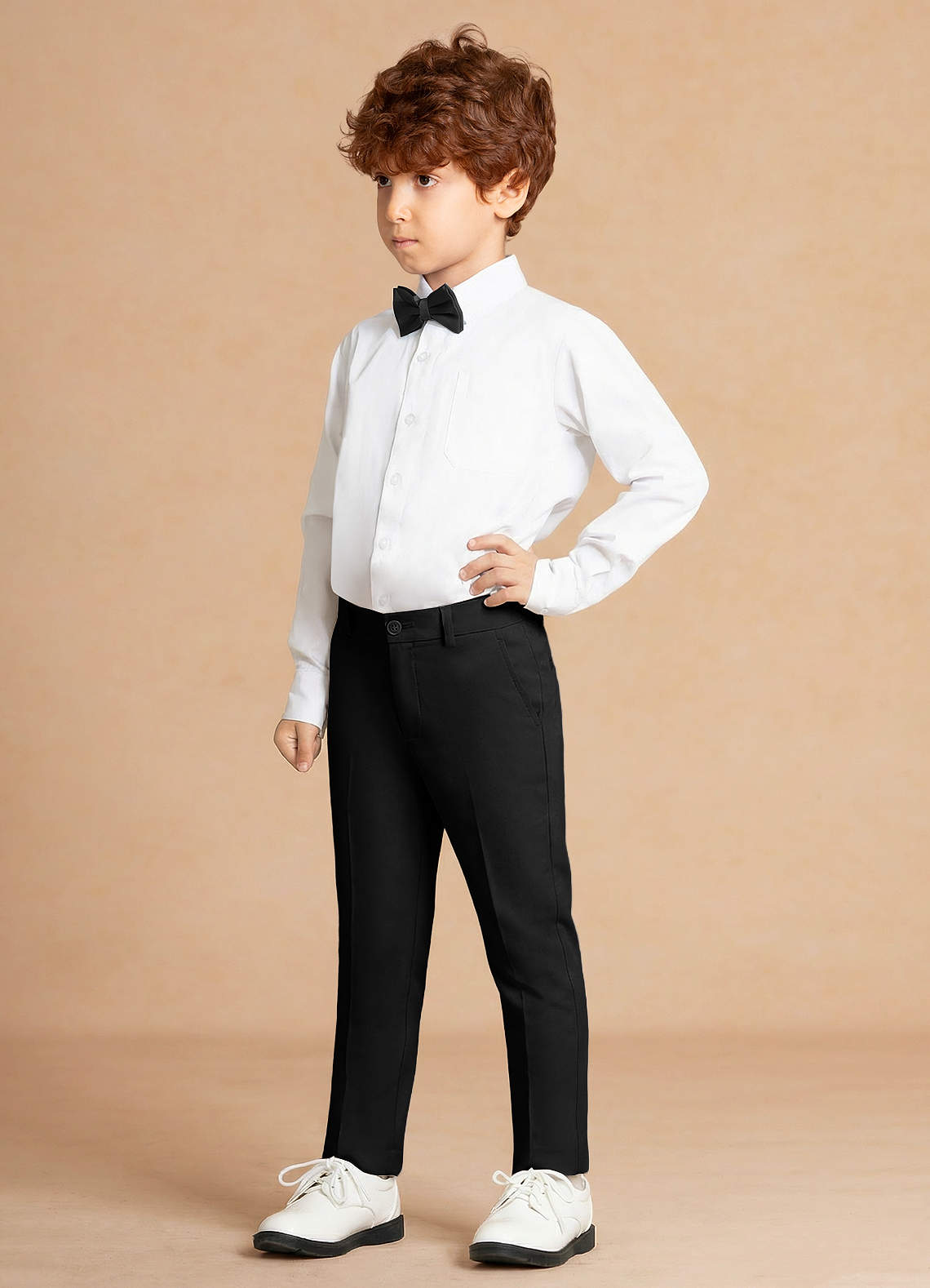 front Theo Black Boy Pants