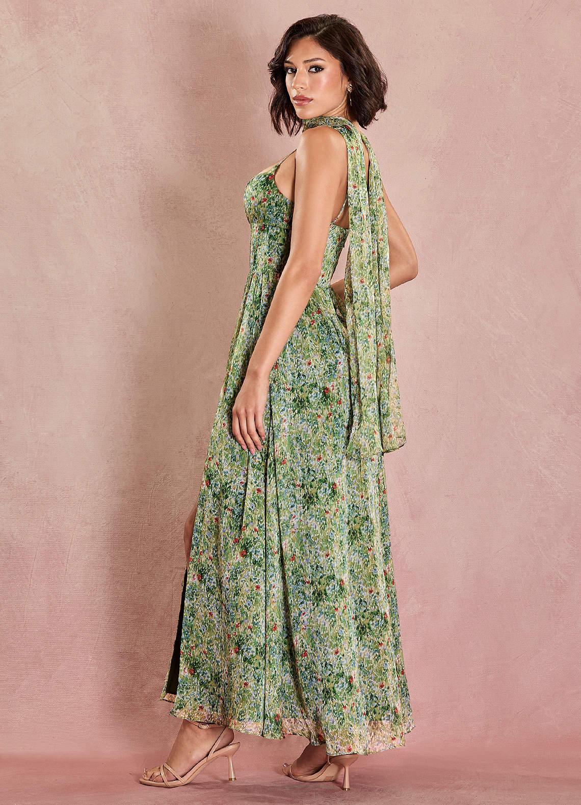 Lolla Green Floral Maxi Dress | Azazie