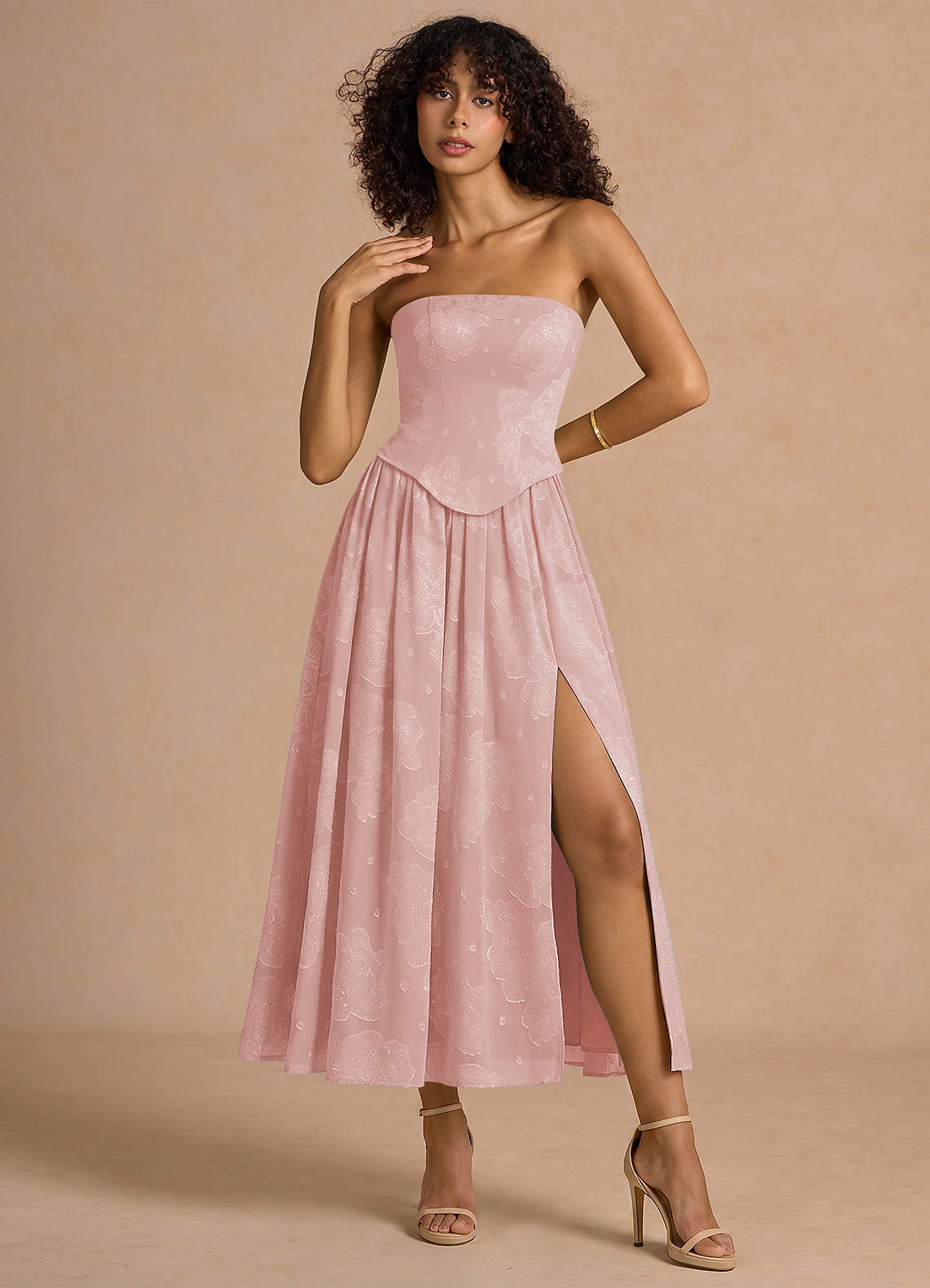 isaura maxi dress Isaura Powder Pink Maxi Dress