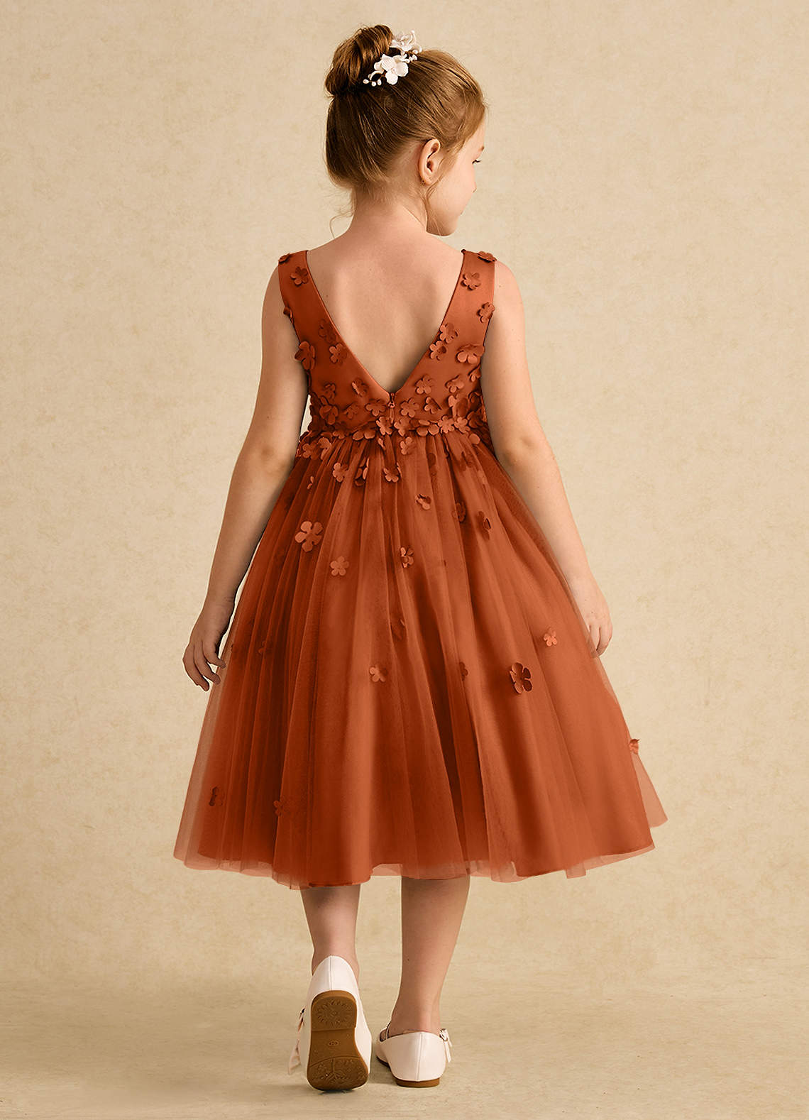 open lace back dress Buy Sleeveless Burnt Orange Dress for Women by Thread Game main image 1