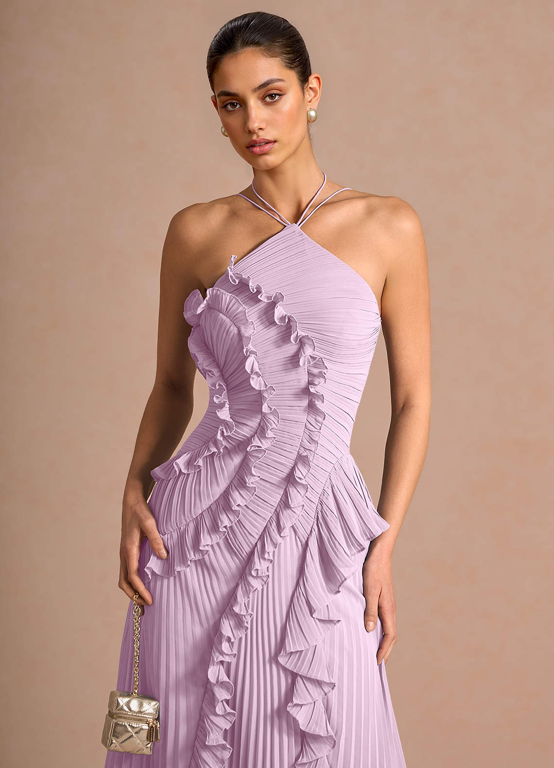 Hatsu Frosted Lilac Maxi Dress image4