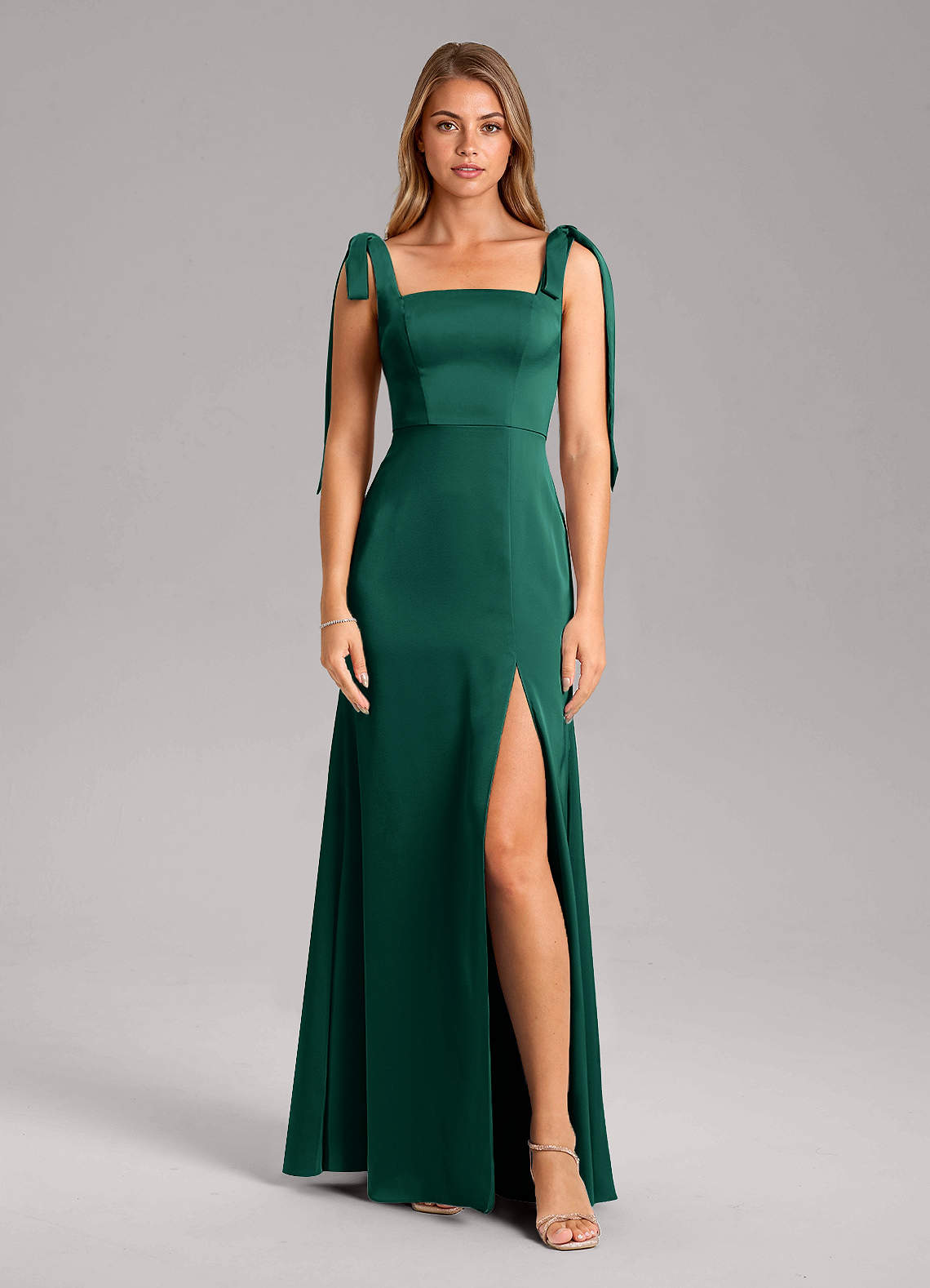 azazie emerald bridesmaid dress Frostine flashsalejuly25 A-Line Backless Lace Blue Size:Regular 6 (S) neckline bodice held up