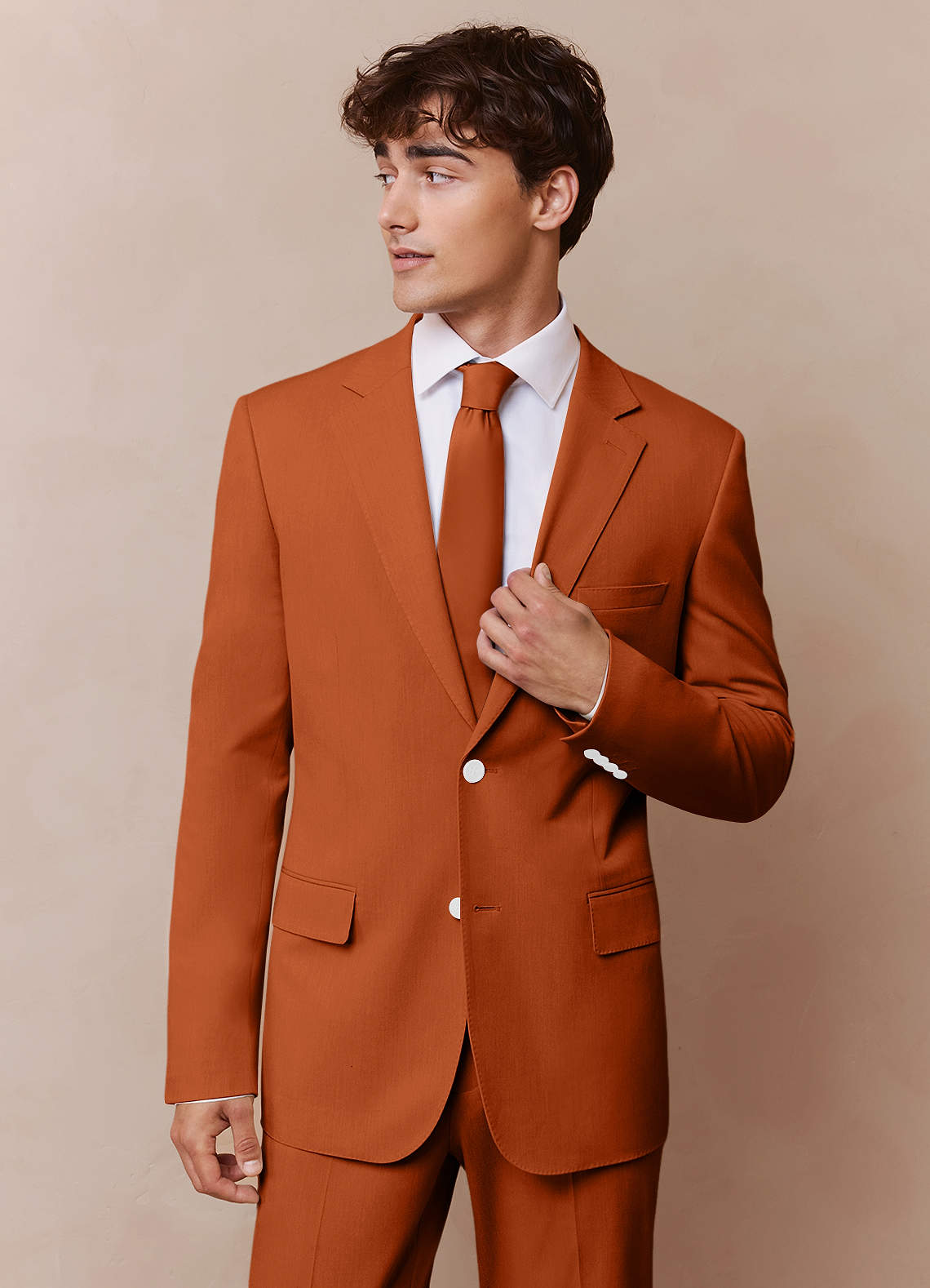 front James Orange Brûlée veste de costume
