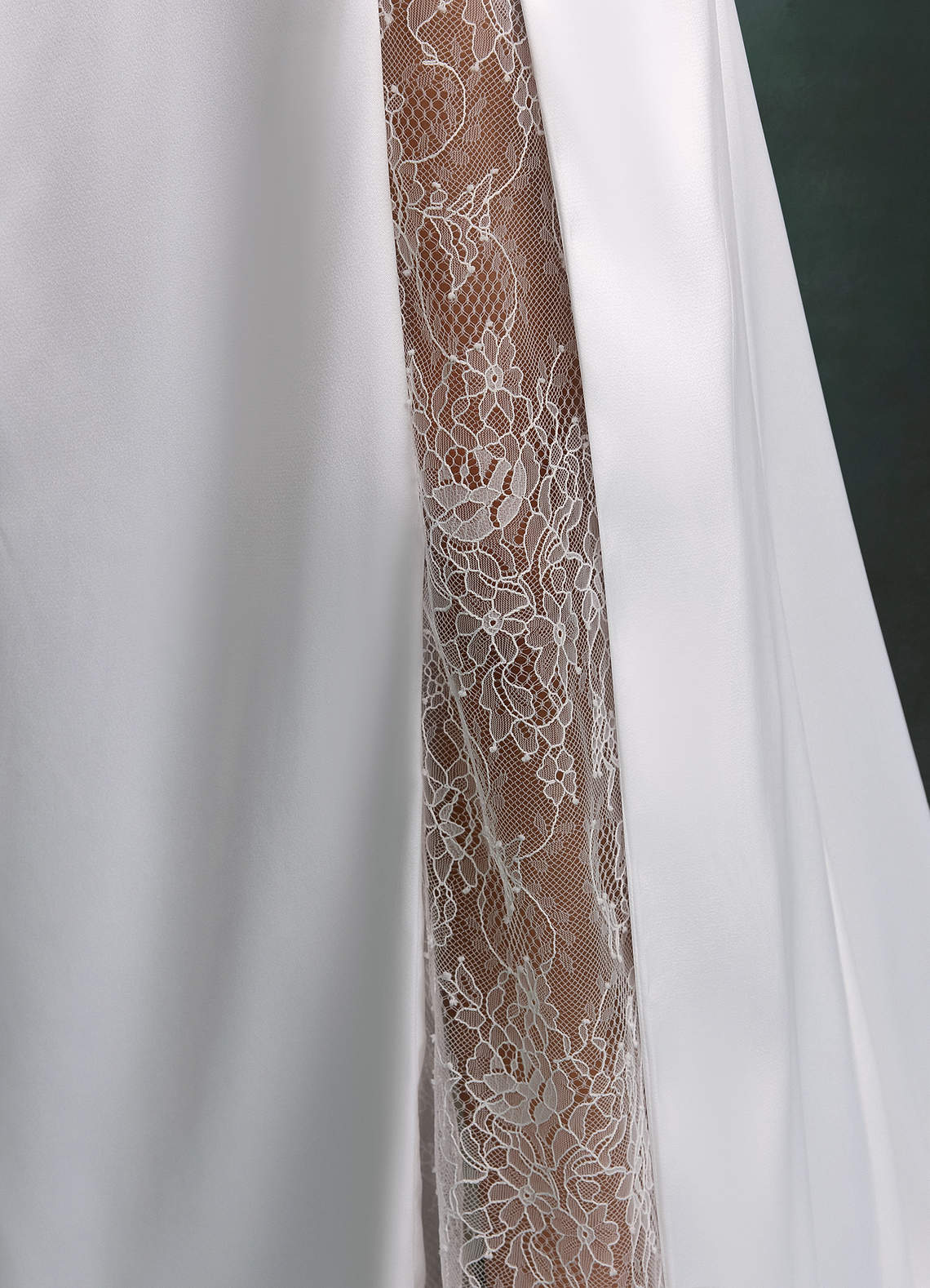 Azazie Georgette Wedding Dresses Diamond White Mermaid Strapless Stretch Satin Dress image6