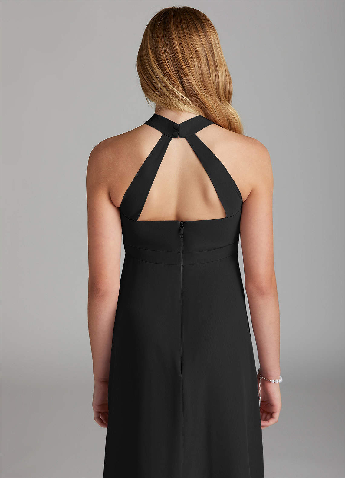 Azazie Clarice Junior Ready to Ship Bridesmaid Dress in Black