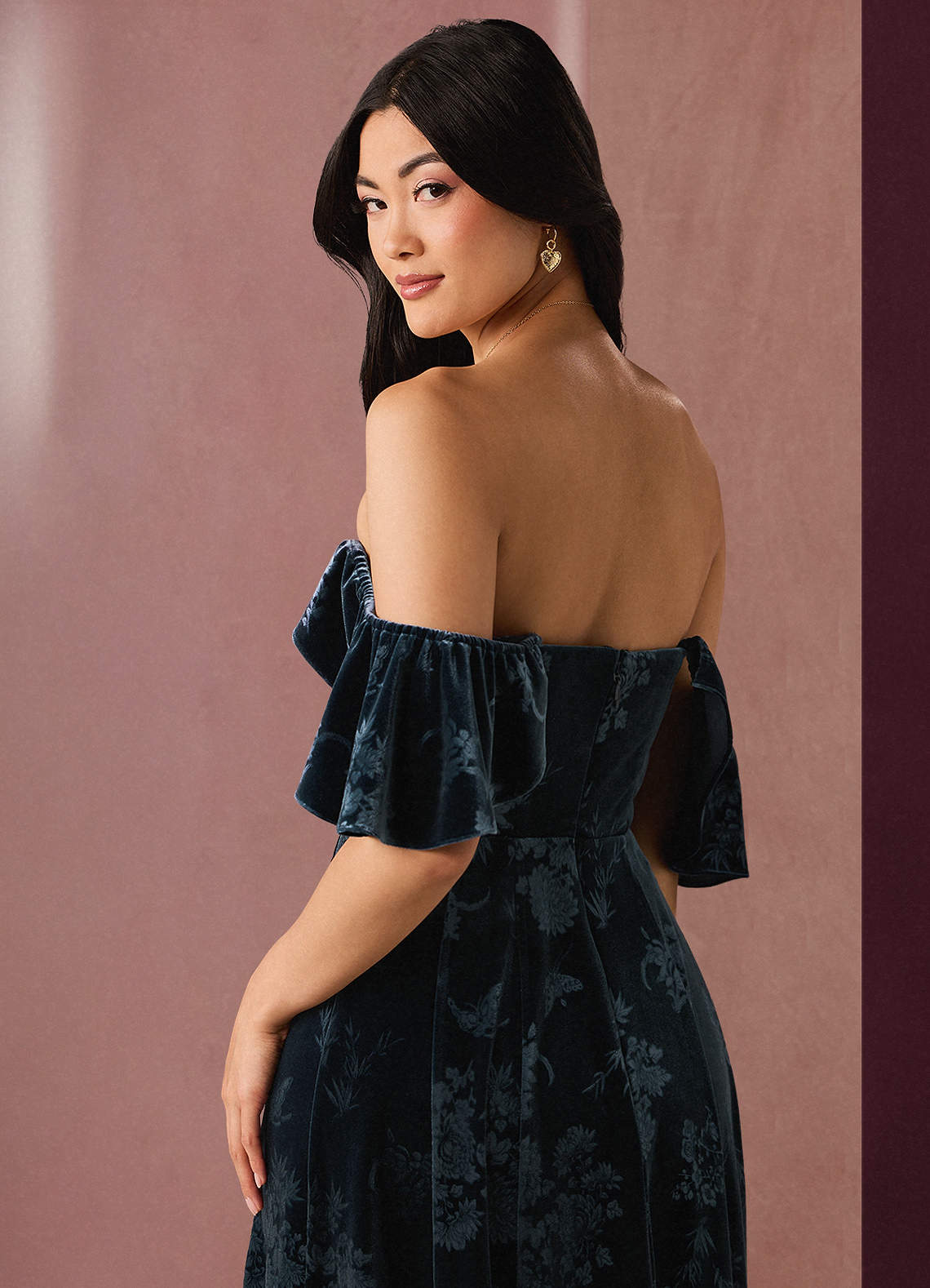 Sadie Midnight Midi Dress Ready to Ship | Azazie