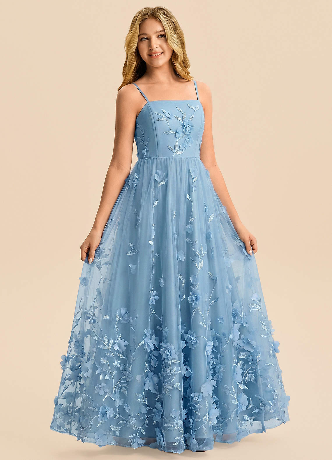 front Azazie Liv Junior Formal Dress