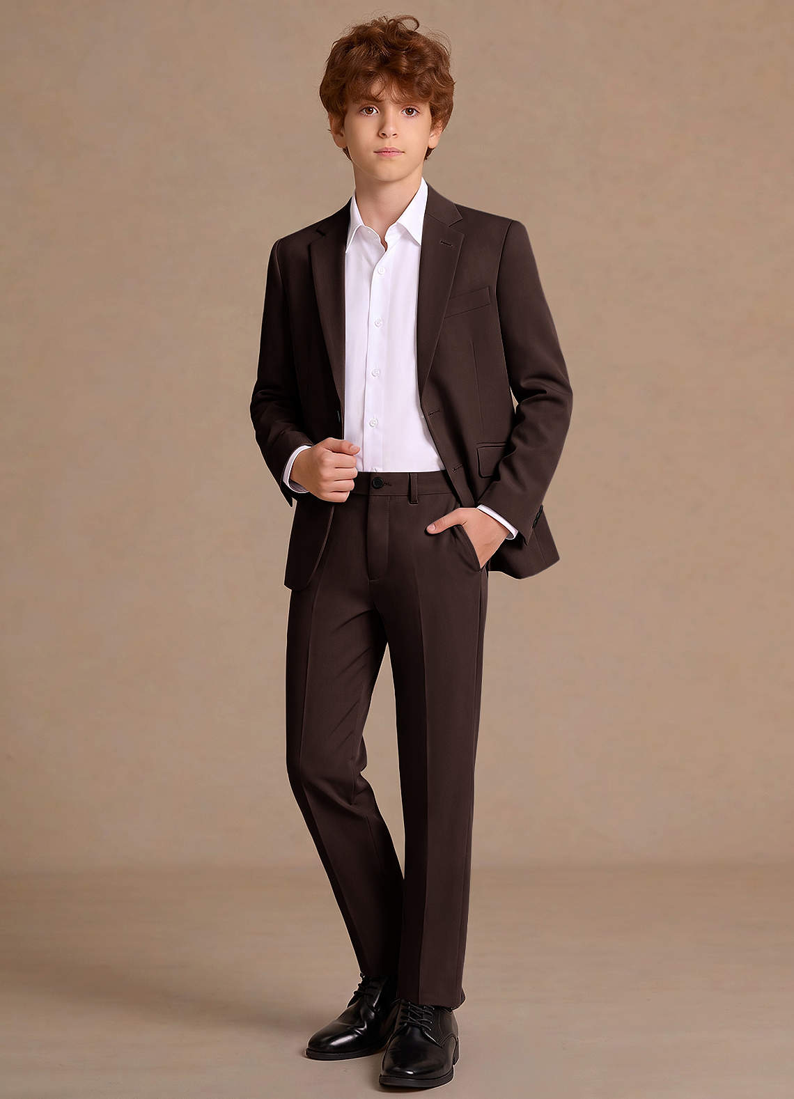 front James Ganache Junior 2-Piece Suit