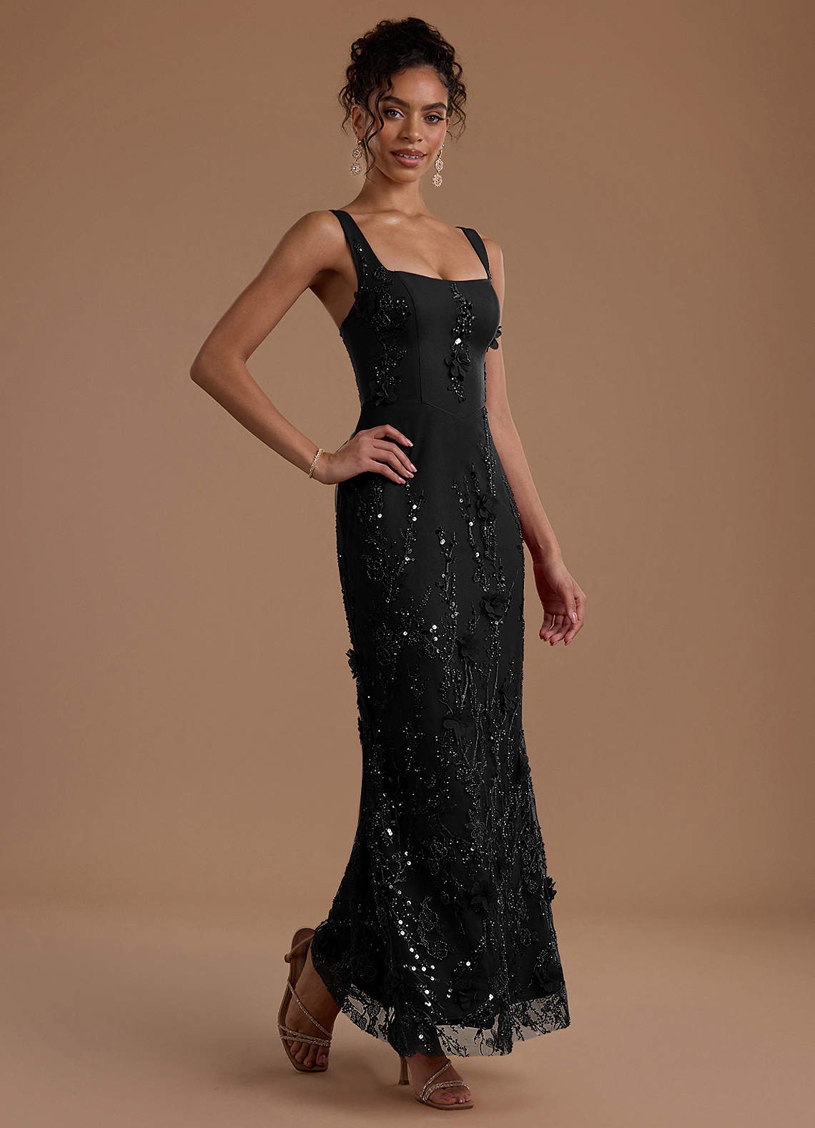 Vestido Negro Largo Zarelle image2