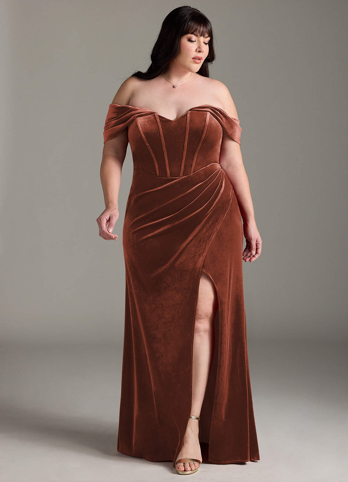 Azazie Jas Ready to Ship Terracotta Bridesmaid Dresses | Azazie
