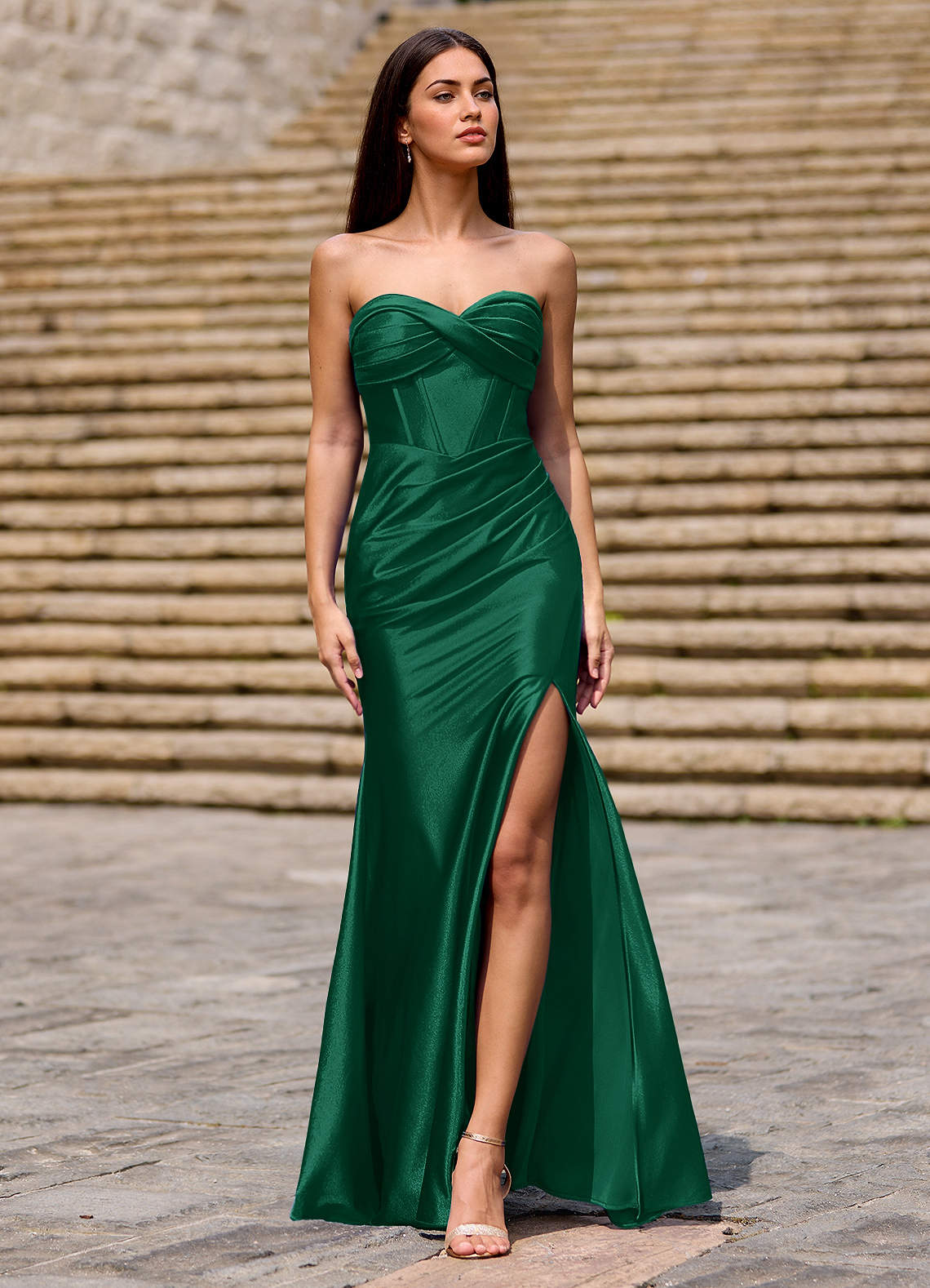 Bachelorette Finale Bachelorette Green Dress Rachel Maxi Dress Moss Green  Stretch