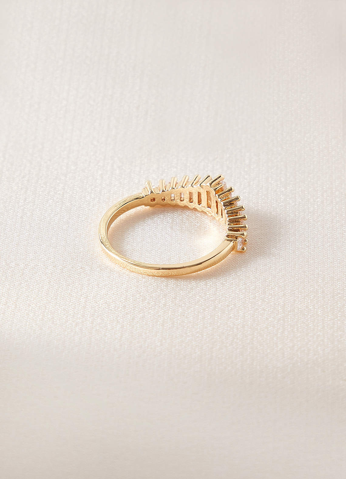 front Crystal Art Deco Ring