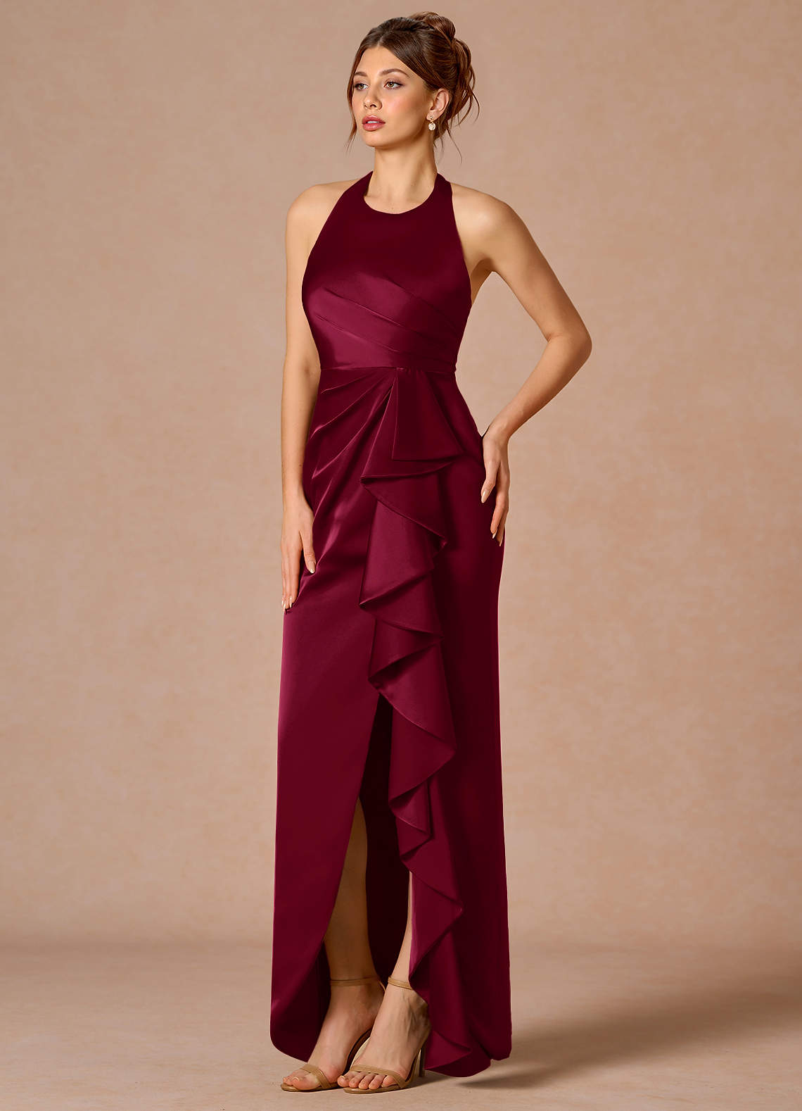 green emerald velvet dress Merlot R&M Richards Short Formal Dress – MarketGreyBoutique main image 0