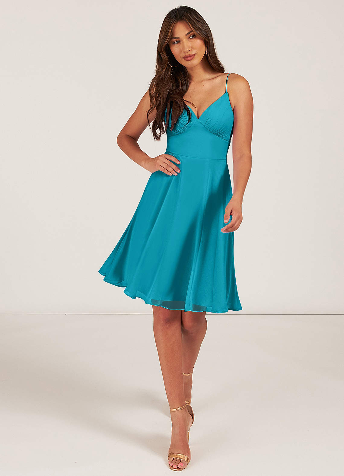 Short Jade Bridesmaid Dresses