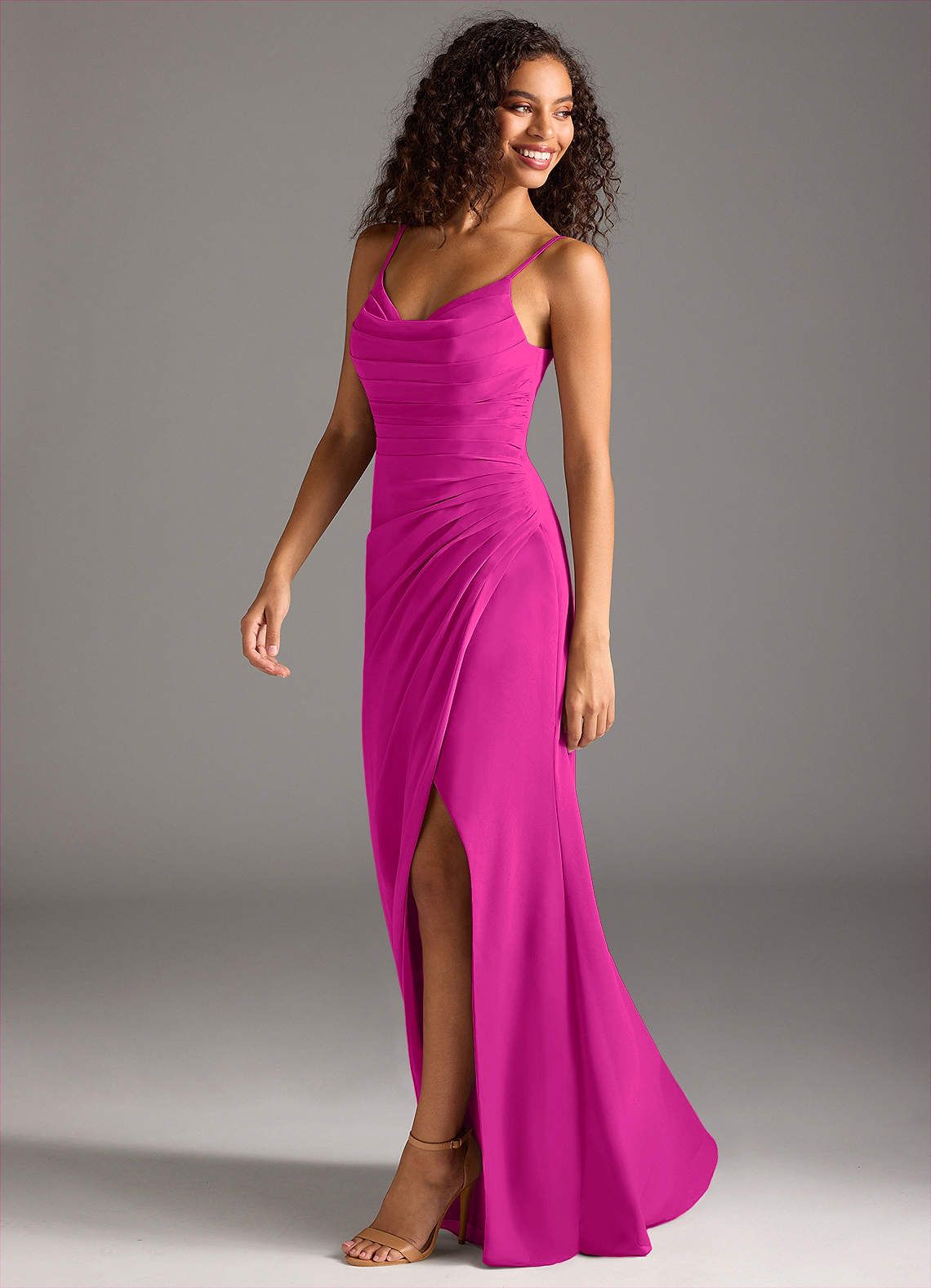 long sleeve gown dress MNM Couture N0477