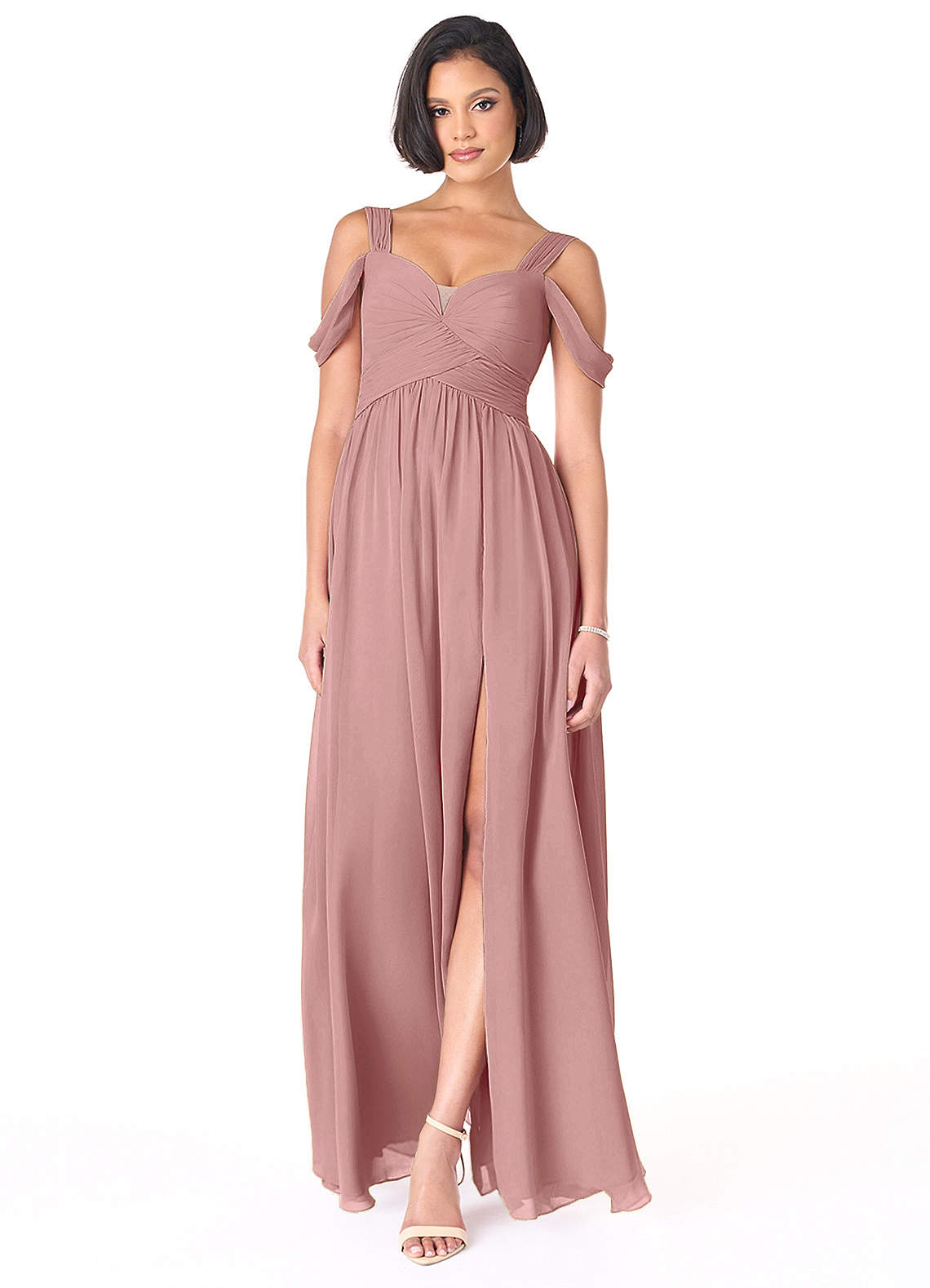 cream dress baby Victoria at Beau & Belle bestseller_90 Cape-effect cotton-poplin maxi dress Color:sage gold To complete the look