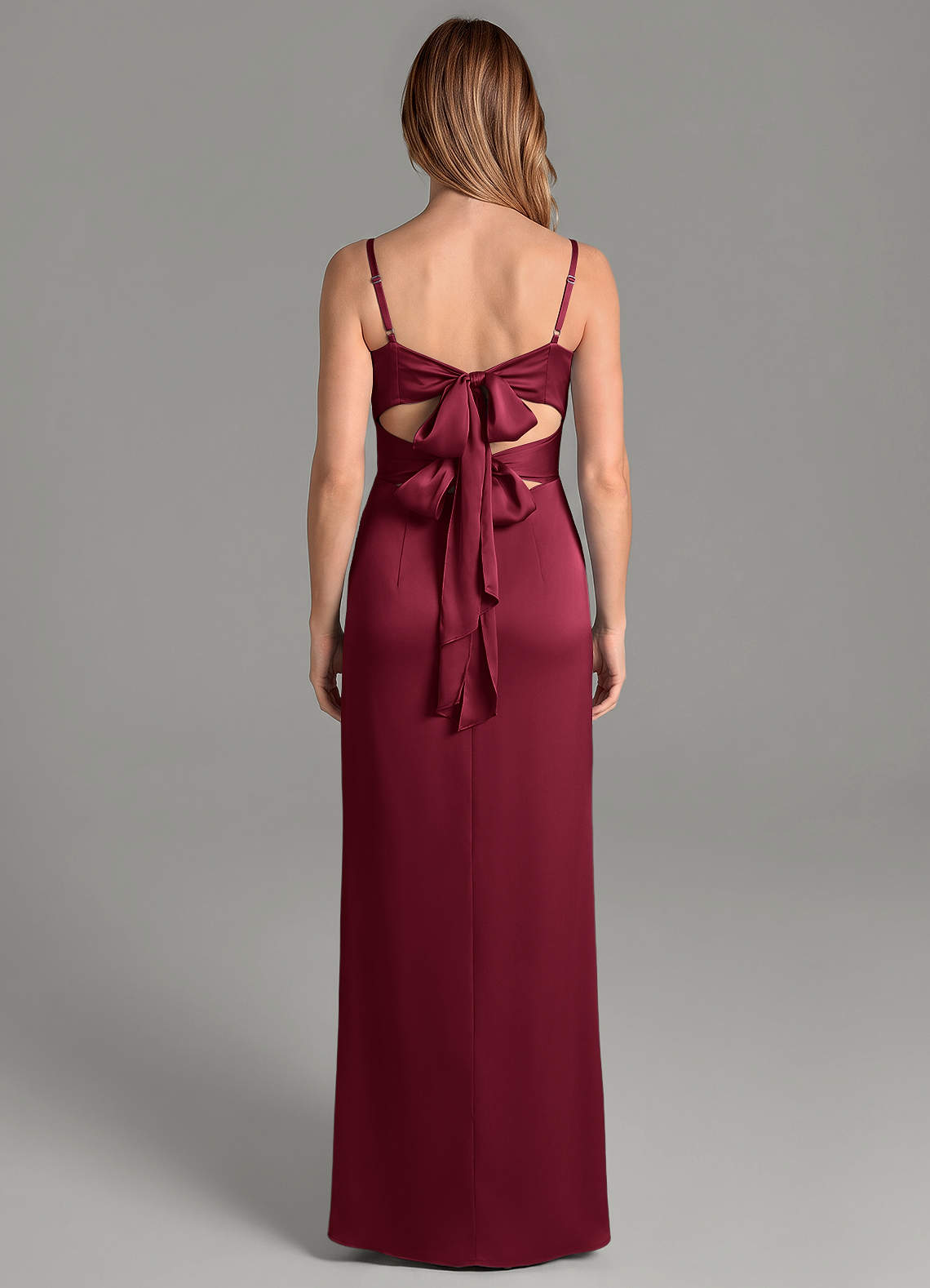 burgundy pink bridesmaid dresses Azazie Emersyn Color:As Photo( Black)