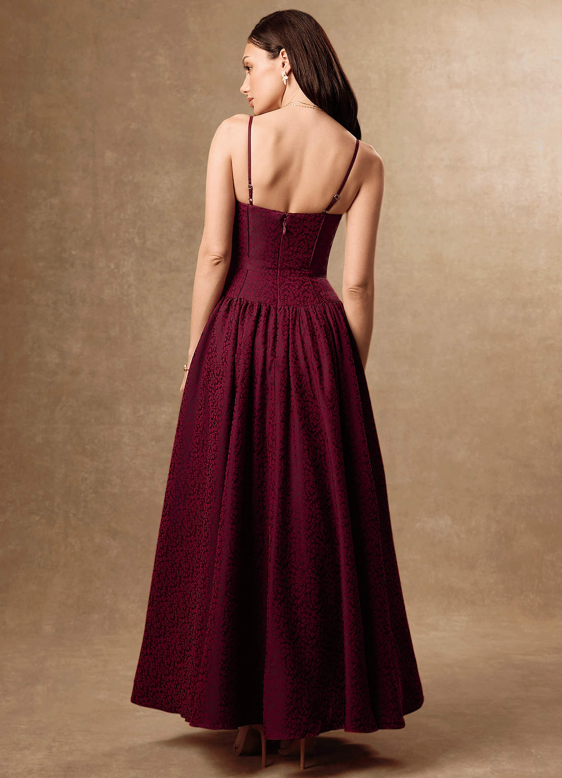 Alice Maroon Maxi Dress | Azazie