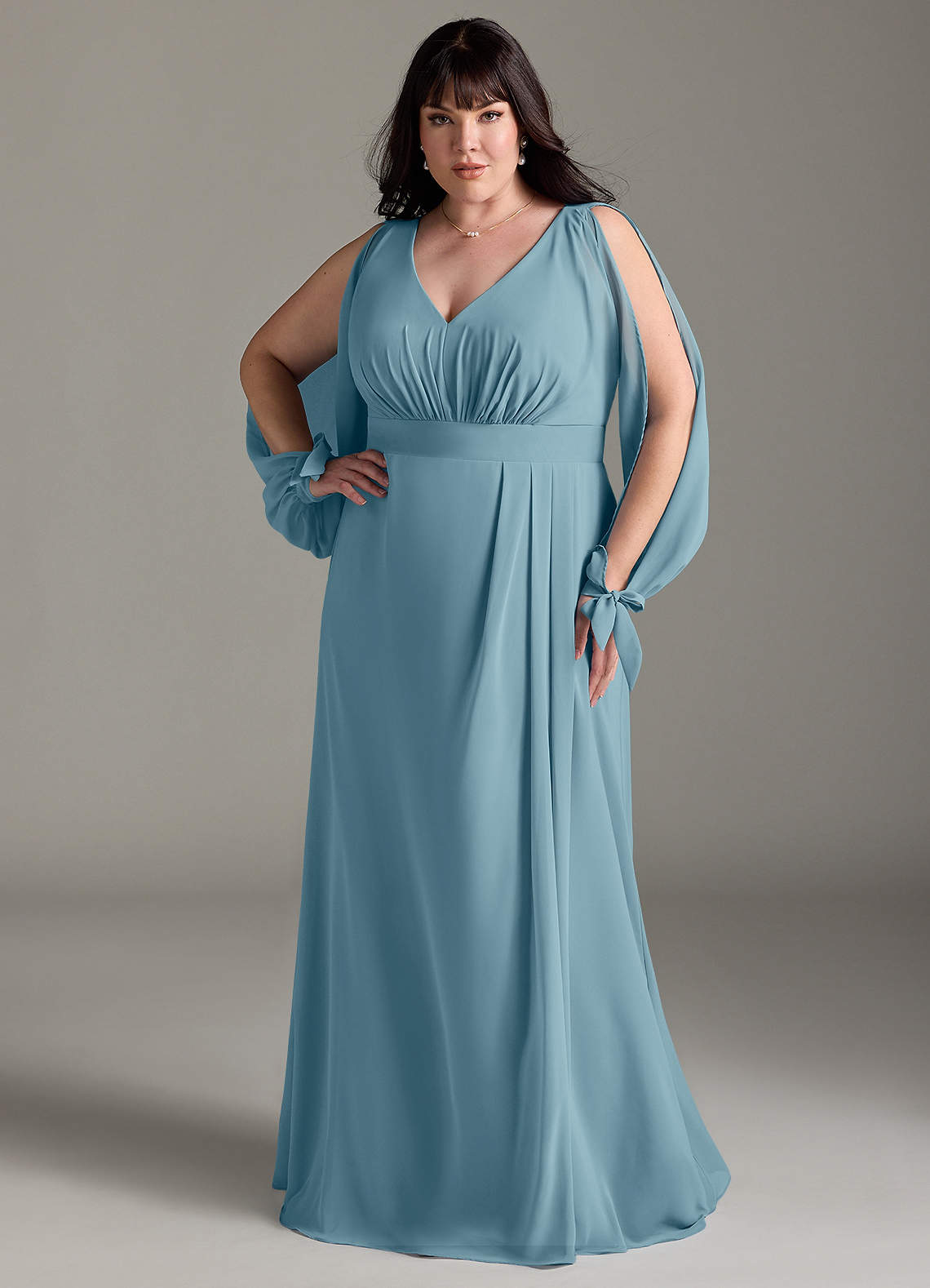 Azazie Matilda Moody Blue Bridesmaid Dresses Azazie DE