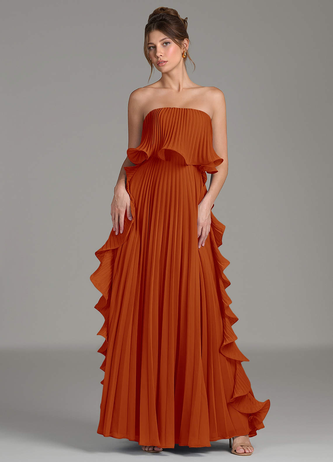 long sleeve boho fall dress Lace Two Piece Wedding Neck Maxi Dress is unchecked Black Dress With Bow Color:Chocolate