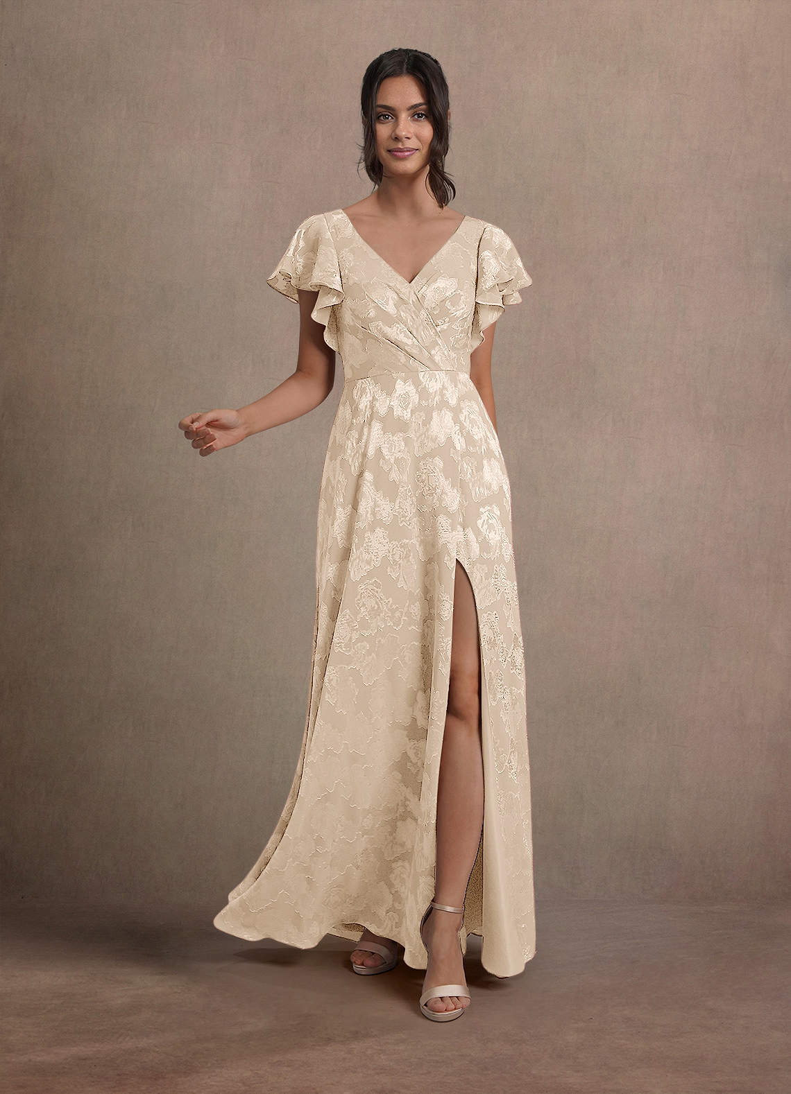 Taleen Cream Maxi Dress Ready to Ship | Azazie