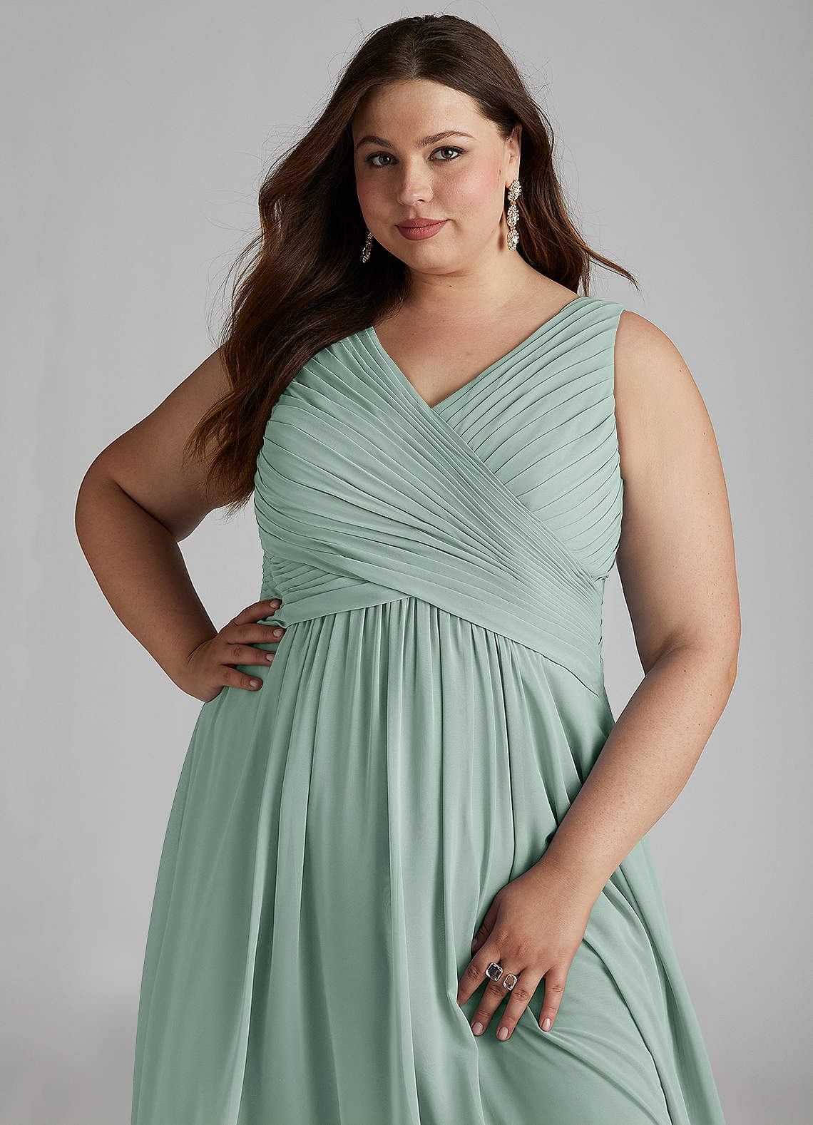 bridesmaid dresses size 20 Azazie Plus A-Line V-Neck Floor-Length Chiffon overweight plus size bridesmaid dresses The chic Black Satin Boho & Casual Flowy Size:16/48 Material_Merino Wool