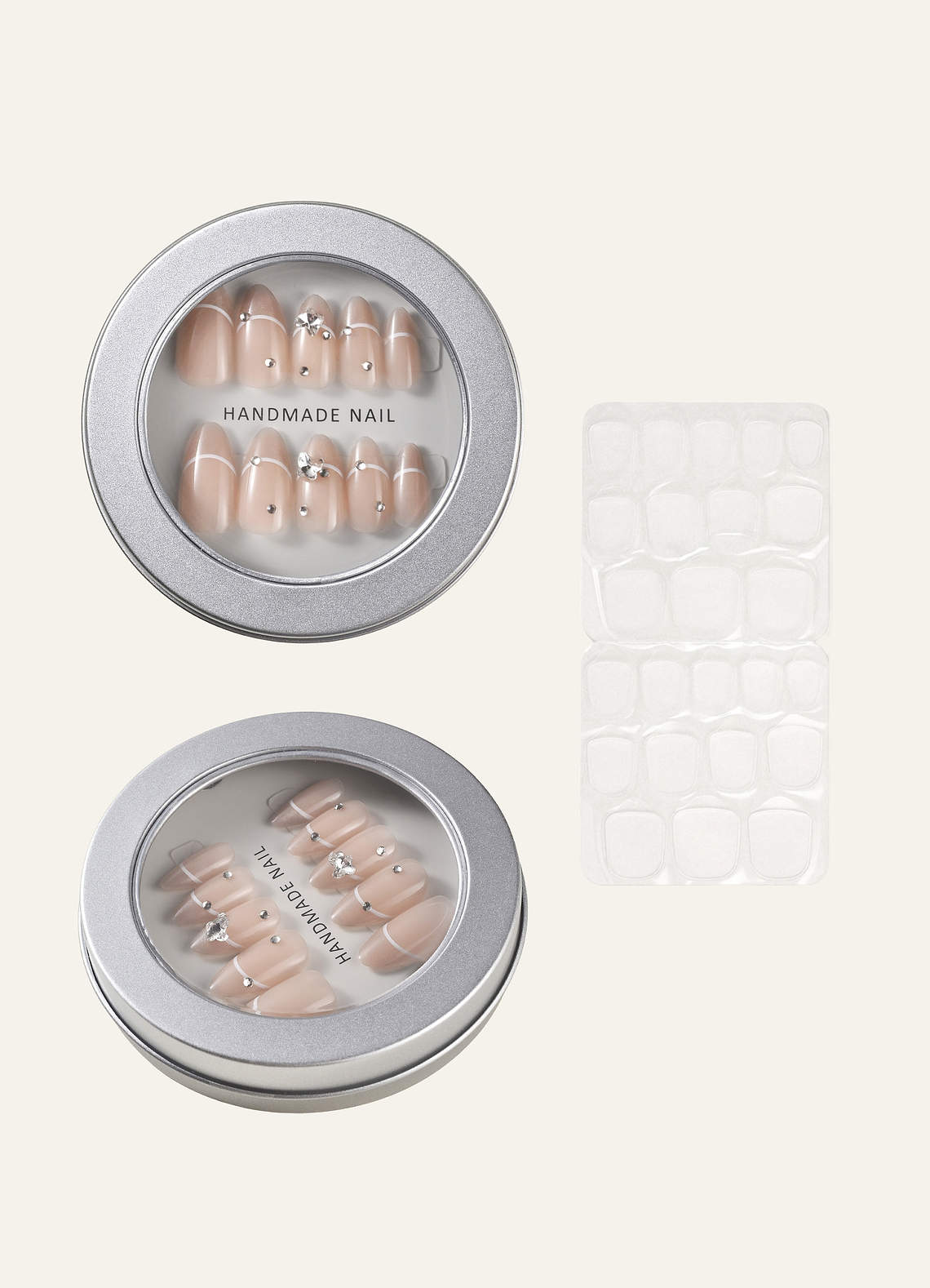 front Jelly Adhesive Press-On Nails
