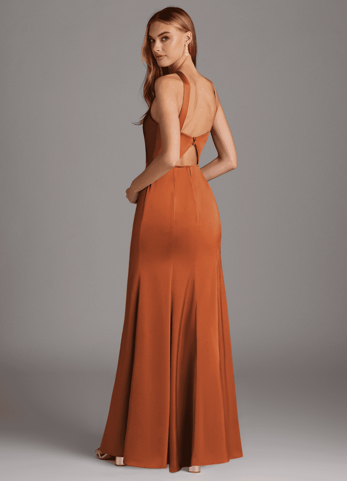 Azazie Elana Ready to Ship Agave Stretch Satin Bridesmaid Dresses | Azazie