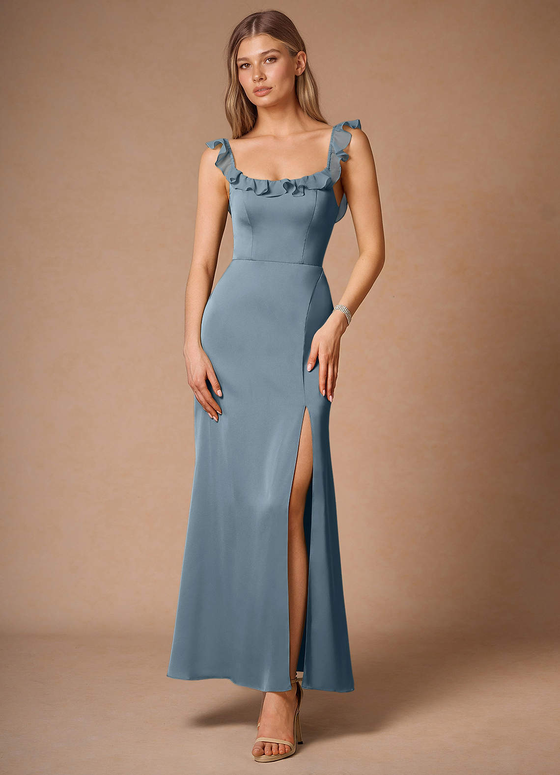 Alana Powder Blue Maxi Dress image1