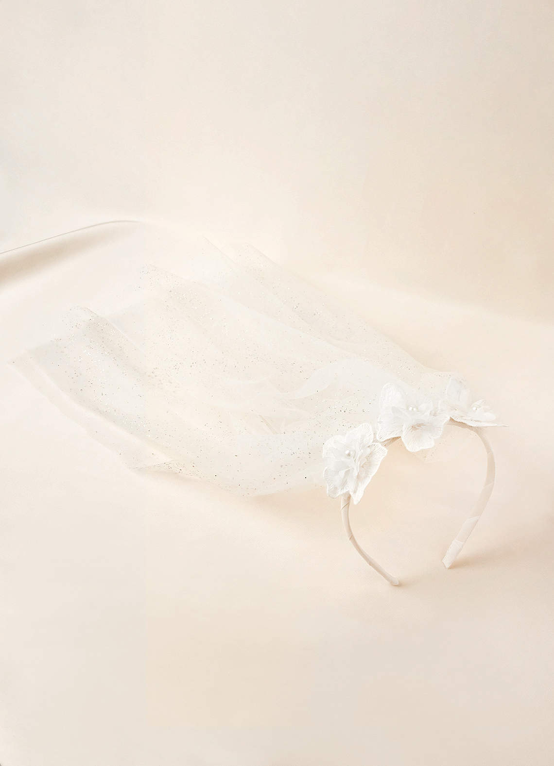 Mesh Veil Flower Girl Headband | Azazie