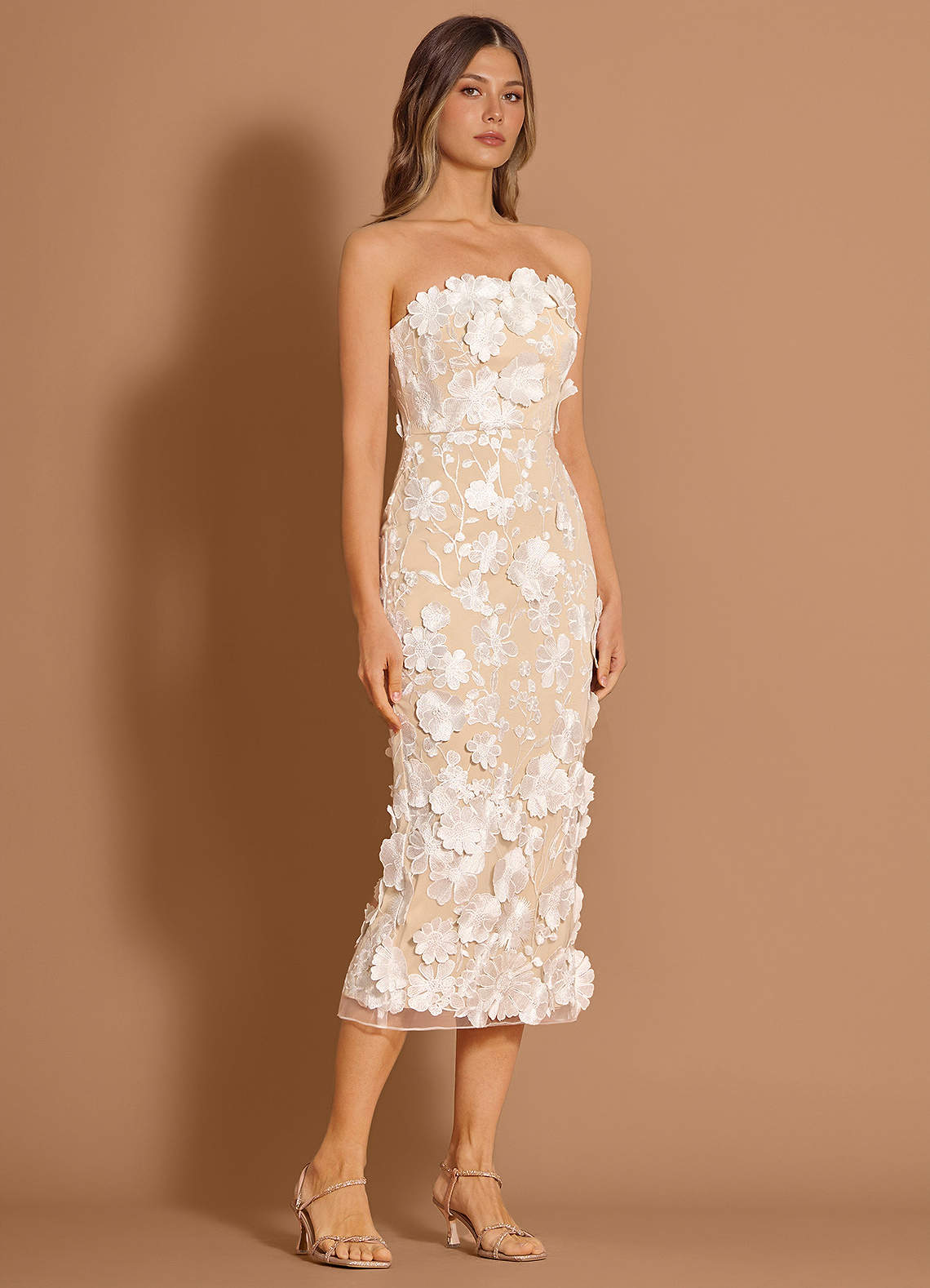 Della White Midi Dress image3