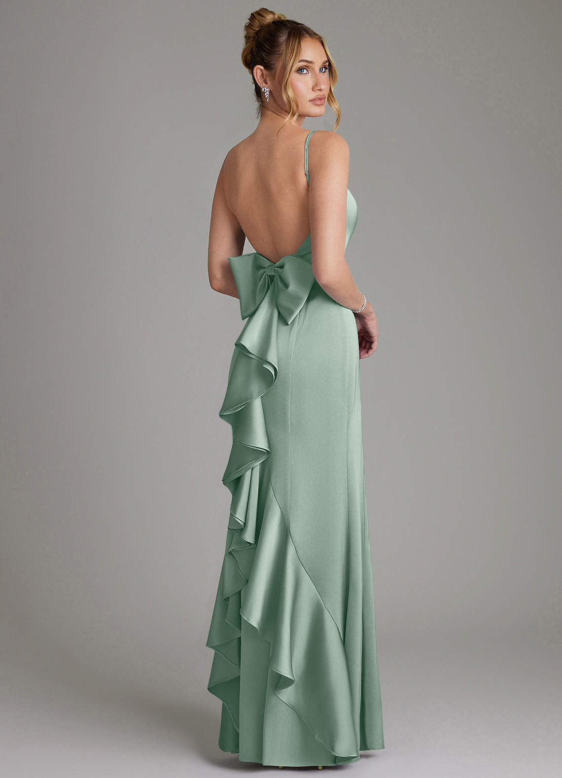 agave green bridesmaid dress Azazie Zherra bridesmaid dresses