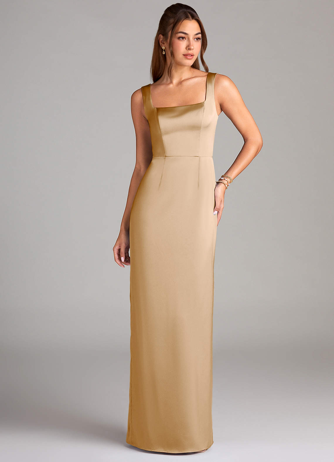 simple silk bridesmaid dress Light Blue Cowl Neck Short Bridesmaid Dresses, MBD218
