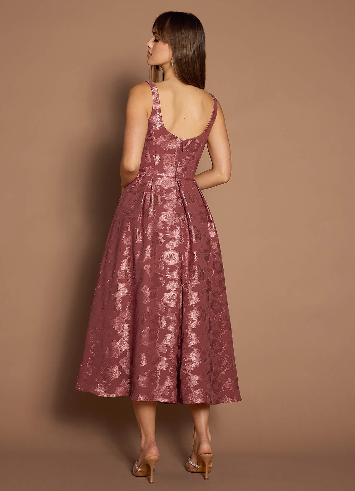 Midi jurk Briac Vintage Roos image4