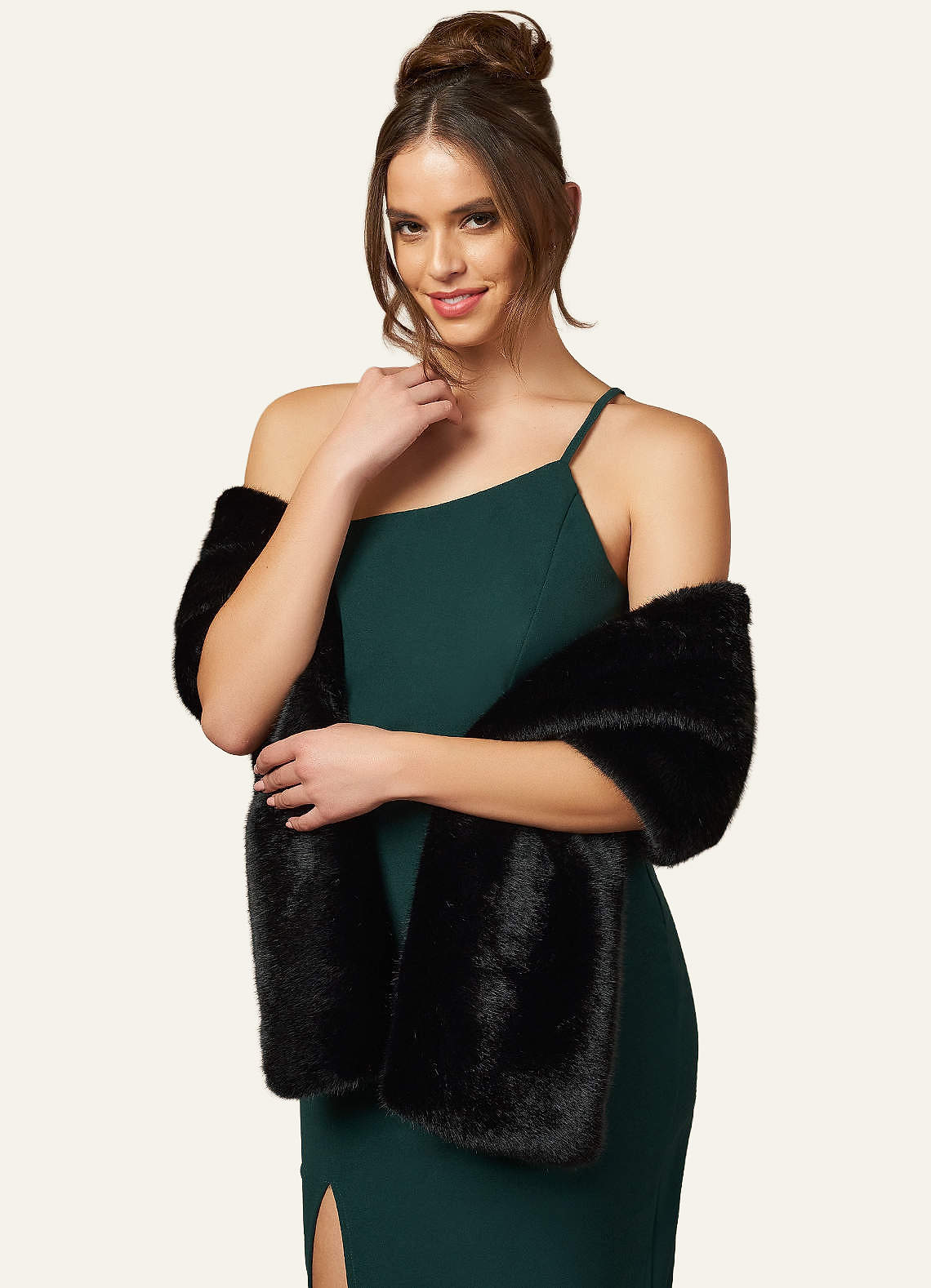 Loyalty Faux Fur Wrap | Azazie