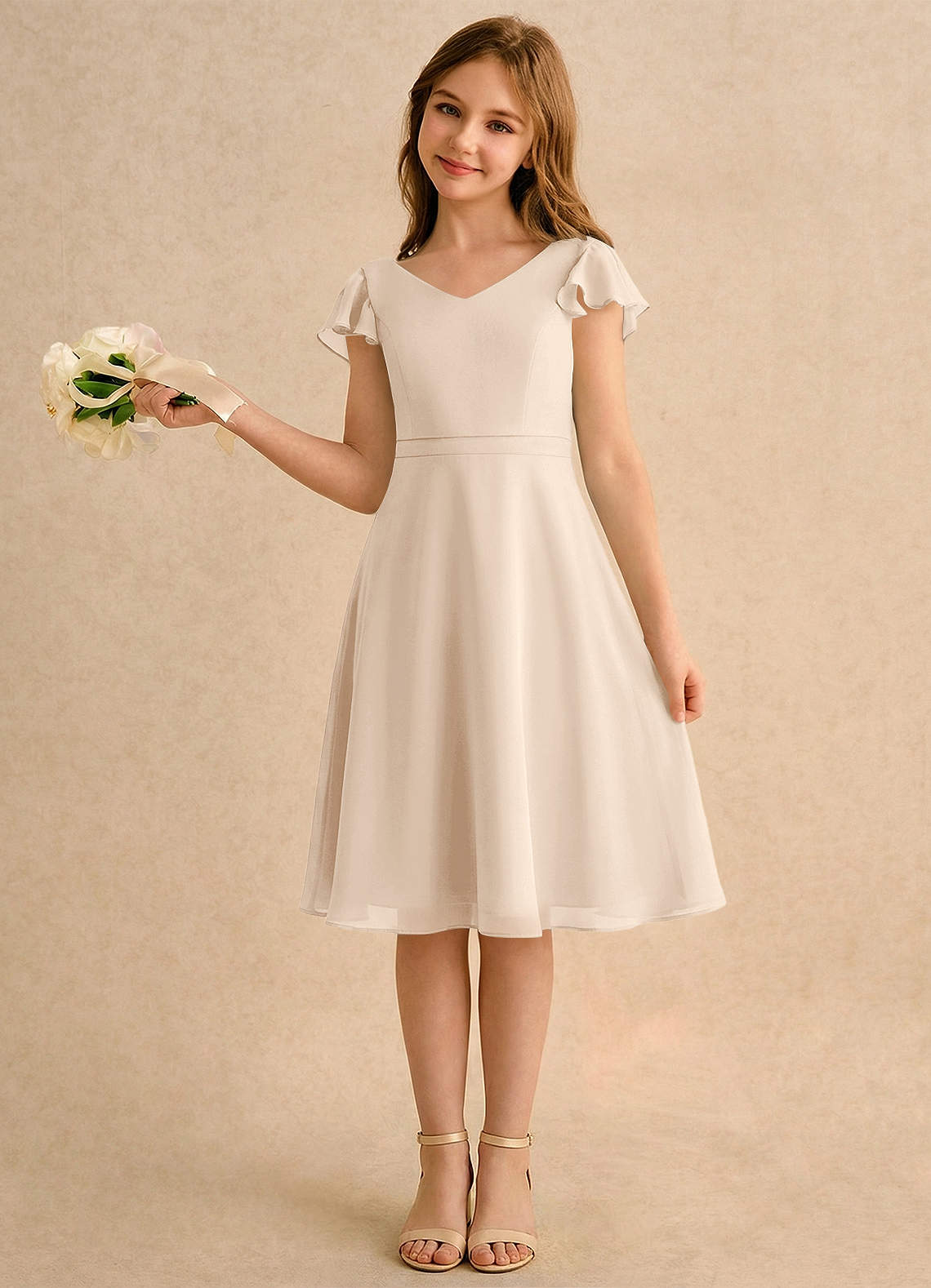 formal white dress for girls Samantha Blake 1126 Size 16 White Girls Pageant Dress Ruffle Cap Sleeve A Line Gown Satin Bodice Formal