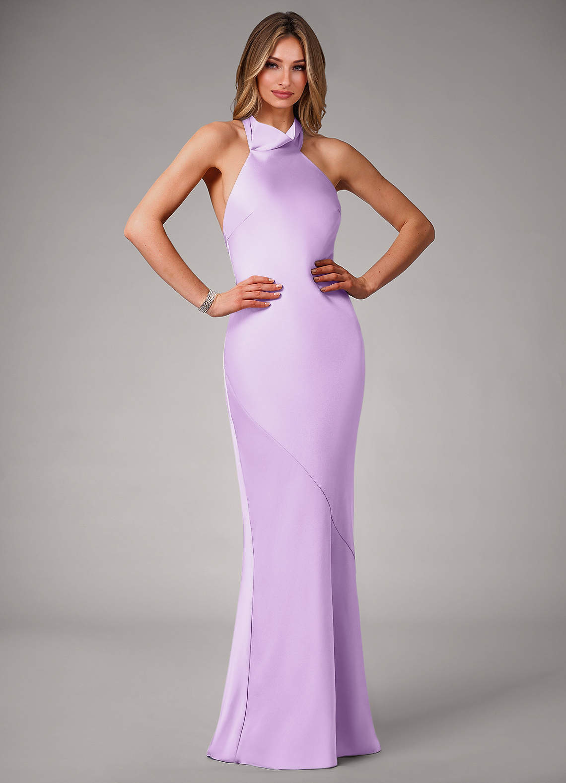 purple mermaid bridesmaid dresses Azazie Velli