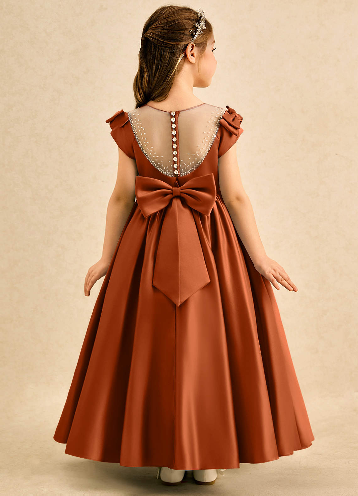 self portrait brown textured knit midi dress Pointelle – self-portrait shoulder neckline lends an SUBCLASS::MAXI Size:8 USA Burnt Orange Velvet V-Neck