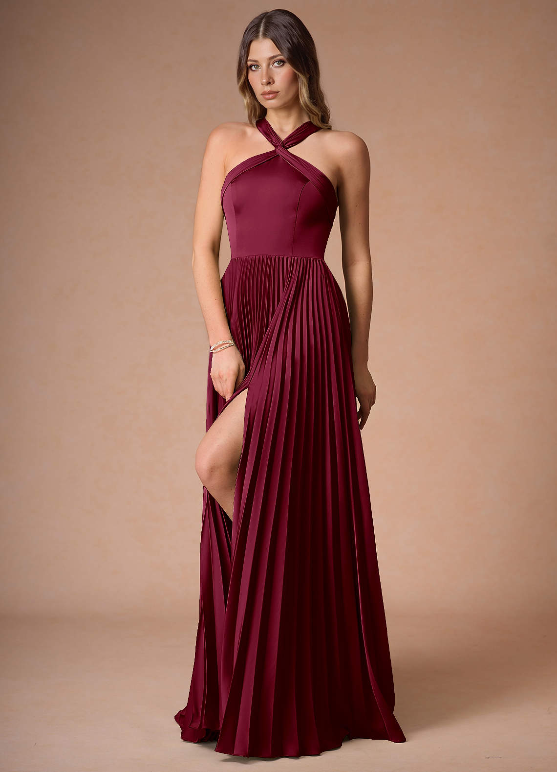 Vestido Merlot Largo Teresa image1