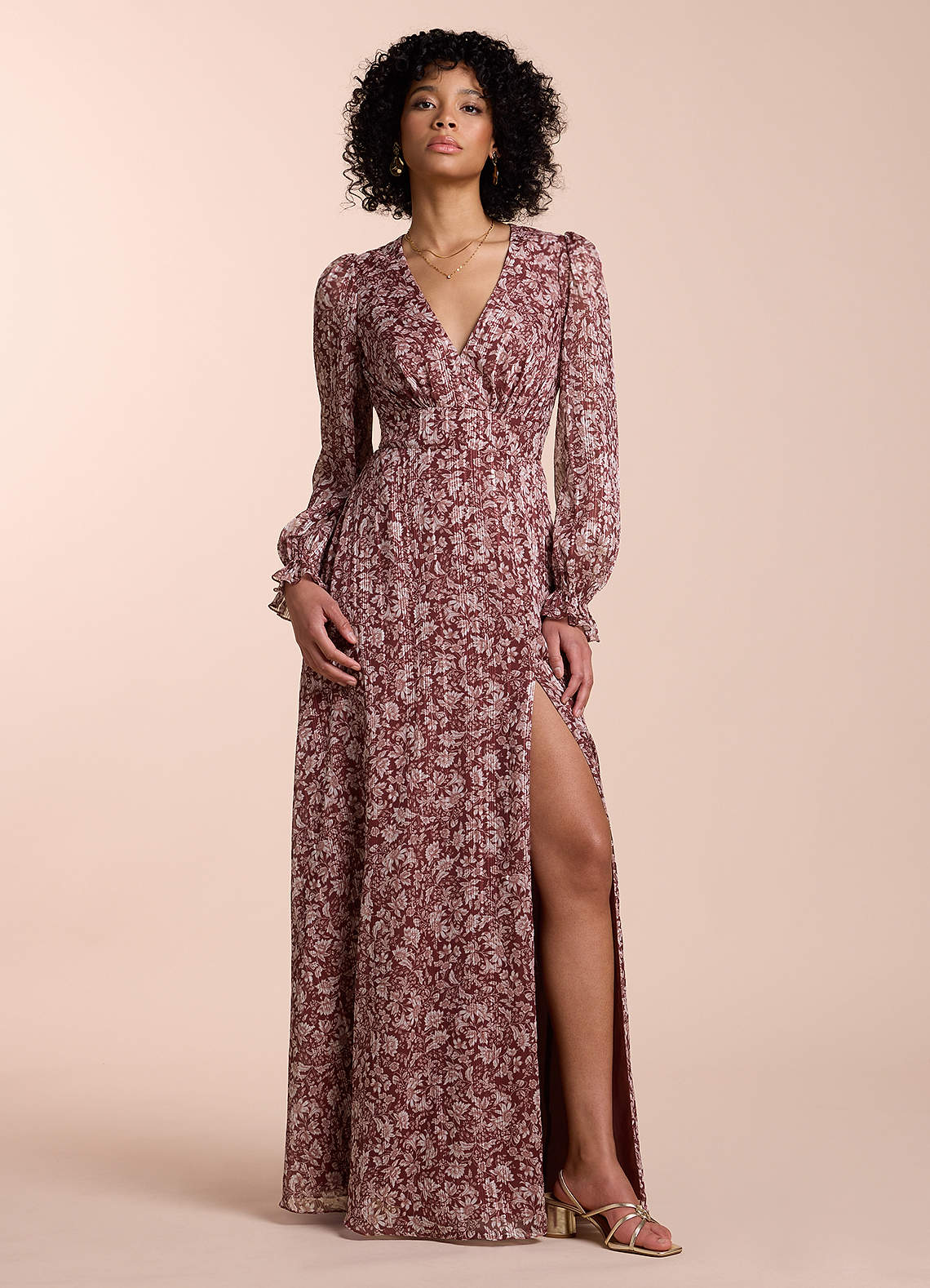 Liz Auburn Floral Maxi Dress | Azazie Liz Auburn Floral Maxi Dress | Azazie