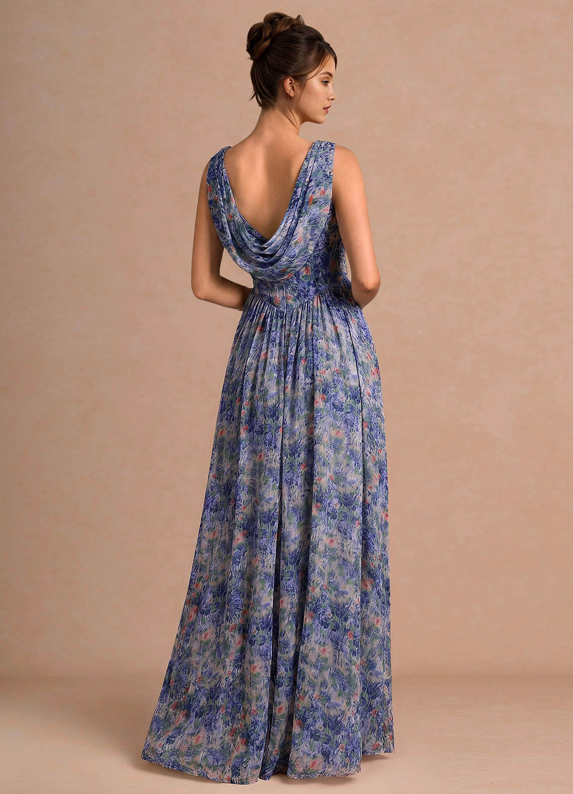 Aurore Lilac Floral Maxi Dress image1
