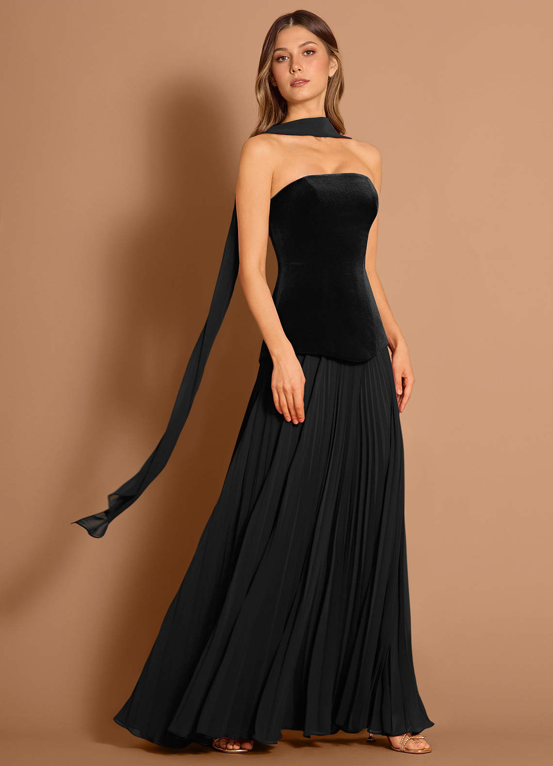 Hespera Black Maxi Dress Ready to Ship | Azazie