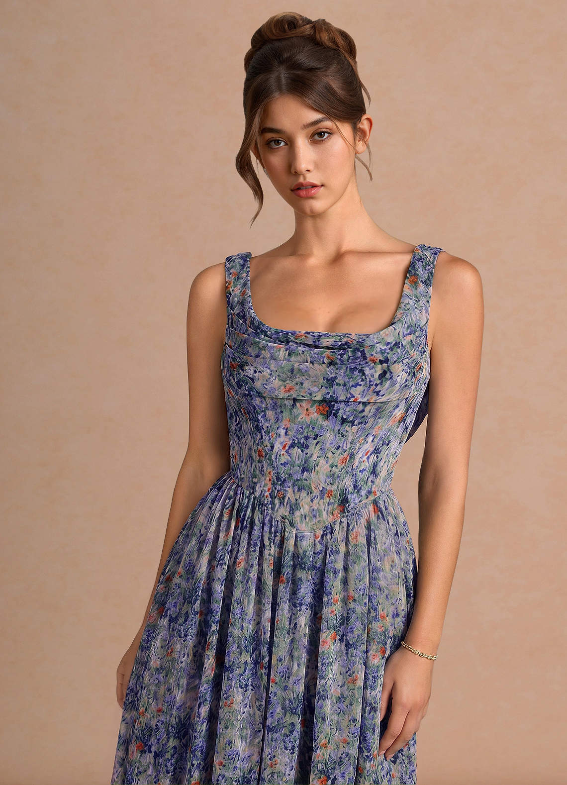 Aurore Lilac Floral Maxi Dress image4