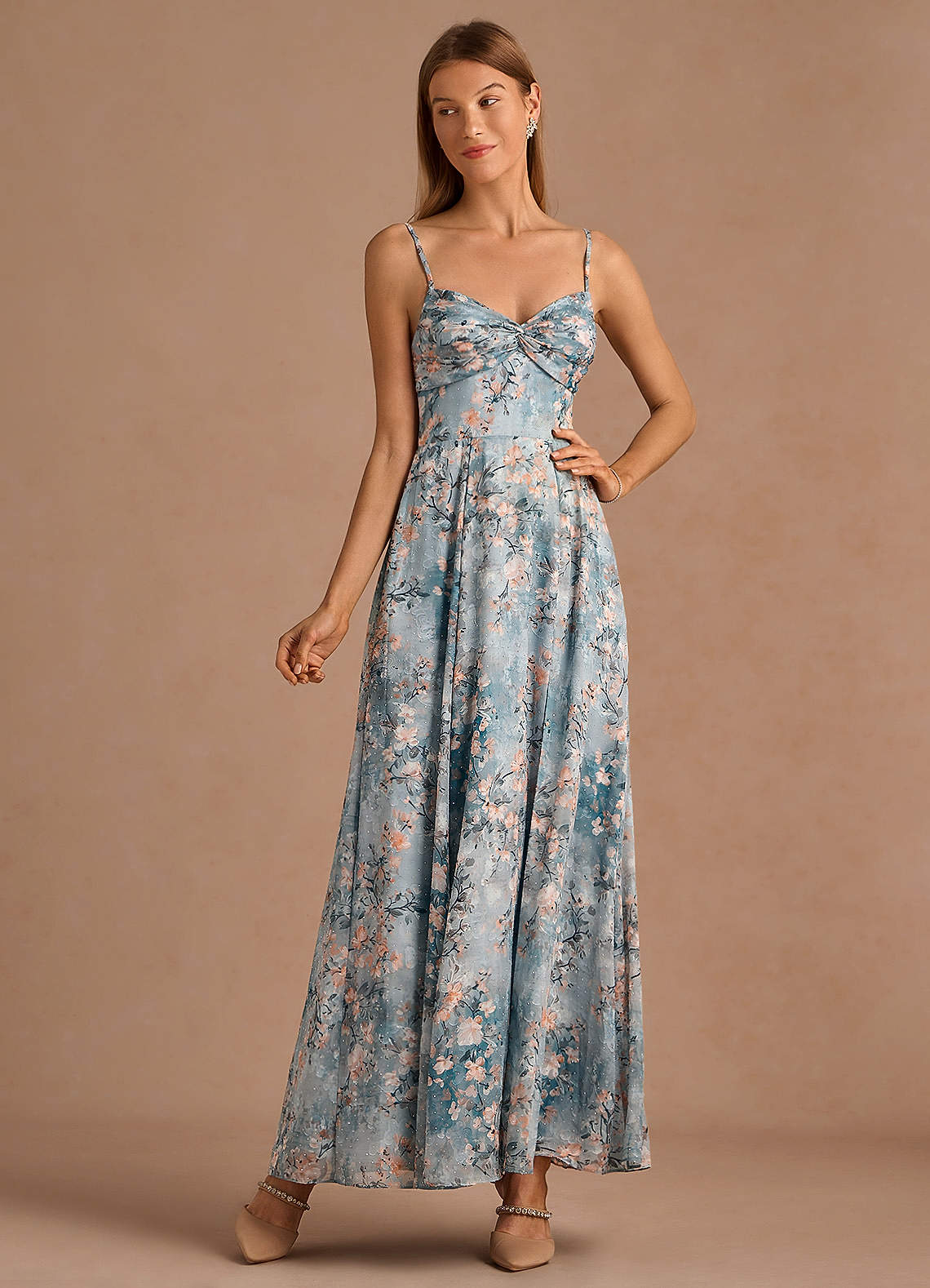 Amelisse Powder Blue Maxi Dress image1