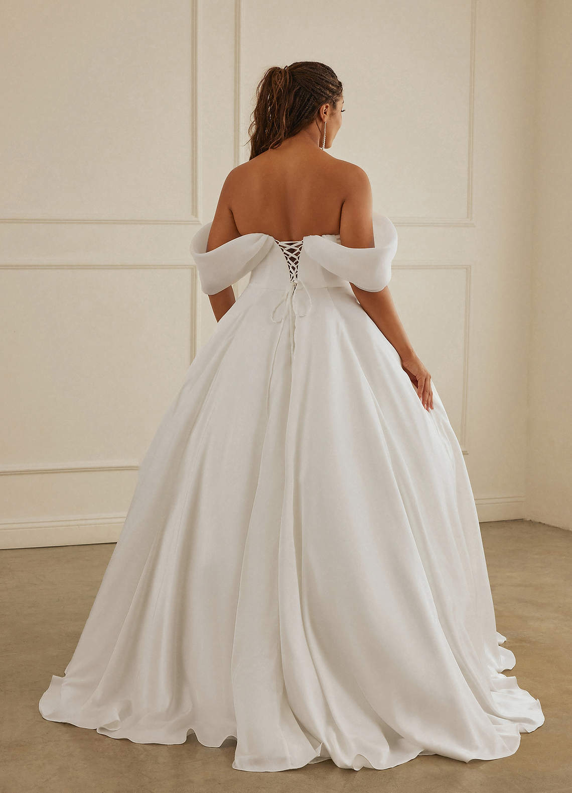 Christian Siriano Bridal for Azazie 2013 Wedding Dresses Drop Wasit Stretch Satin and Organza Ball Gown image14