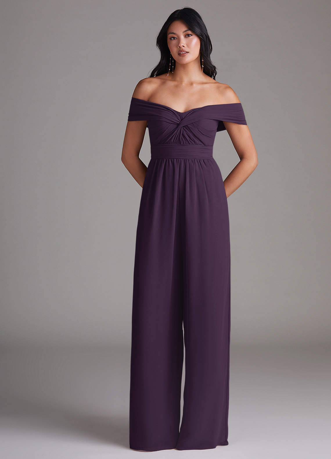 Azazie Lamara Plum Bridesmaid Dresses | Azazie AU