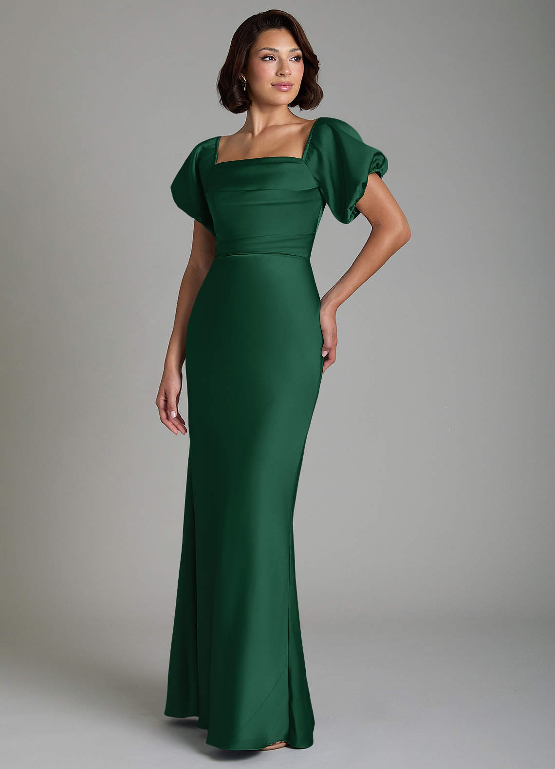 green bridesmaid dresses under 50 Azazie Lea Dark Stretch Satin PrettyLittleThing Women's PLT Label PAGEANT-GOWN Color:Bordeaux/Bordeaux Lavetir Australia sells a