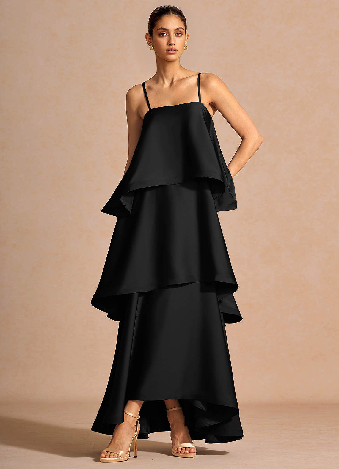 Itasca Black Maxi Dress | Azazie CA