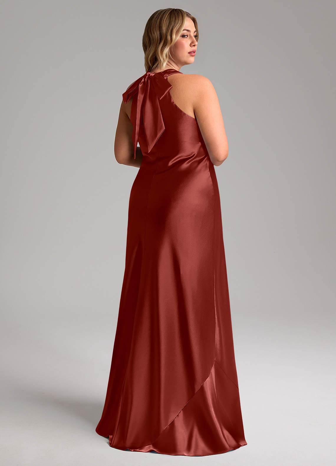 Classy Wedding Guest Dresses Plus Size Elegant Clothes Azazie Doretta  Terracotta Metallic Satin Bridesmaid Dresses Azazie