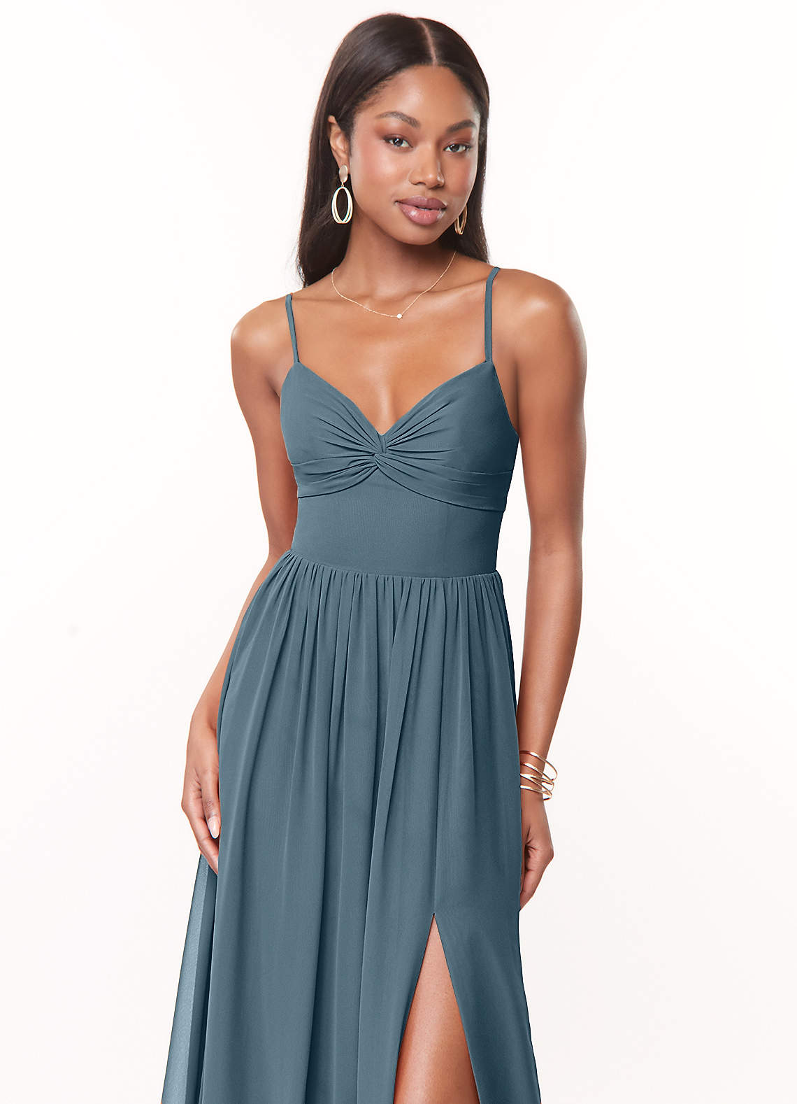 Azazie Zeya Twilight Chiffon Bridesmaid Dresses | Azazie